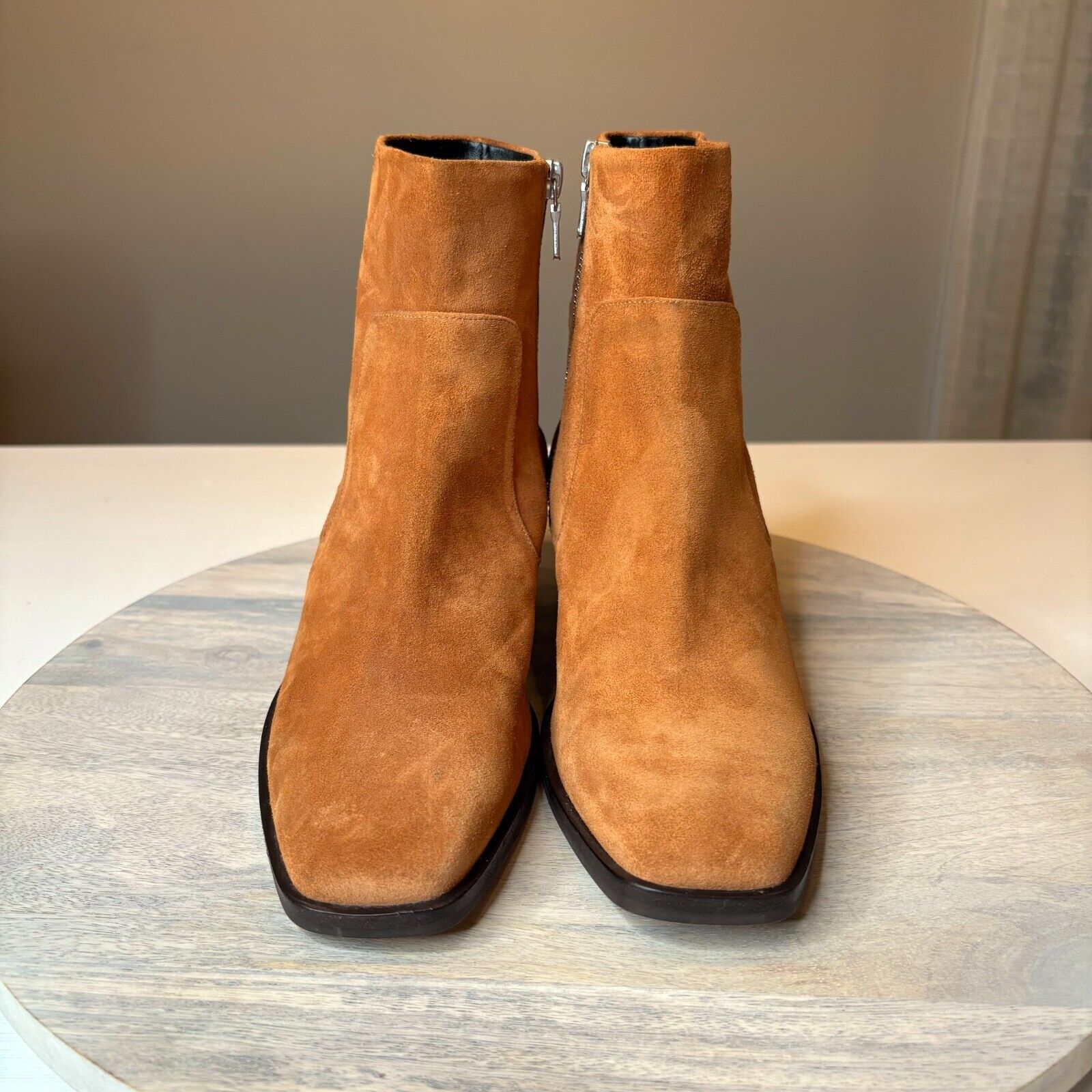 Rag & Bone Rag & Bone Women's Axel Mid Boots Brown Leather Suede Sz 8.5 Size US 8.5 / IT 38.5 - 4 Thumbnail