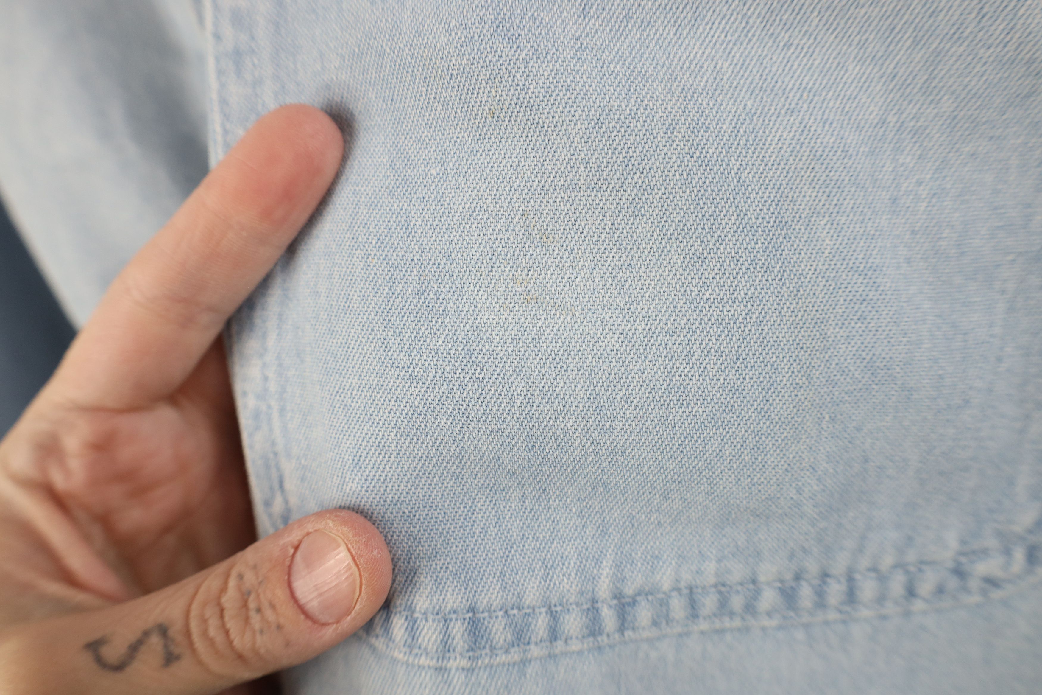 Vintage Vintage 90s Porsche Racing Denim Button Down Shirt USA Size US XL / EU 56 / 4 - 6 Thumbnail