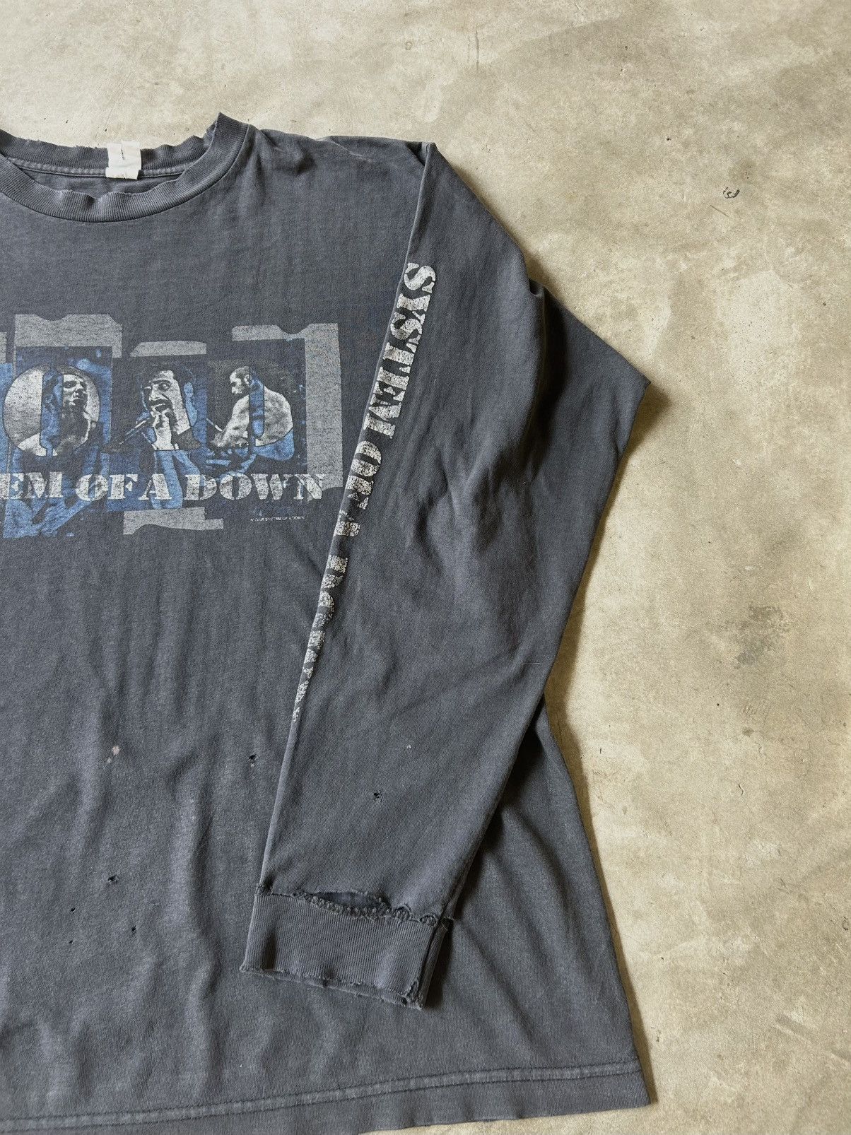 Band Tees × Vintage Vintage Long Sleeve System Of A Down 2002 Shirt Size US XL / EU 56 / 4 - 4 Thumbnail