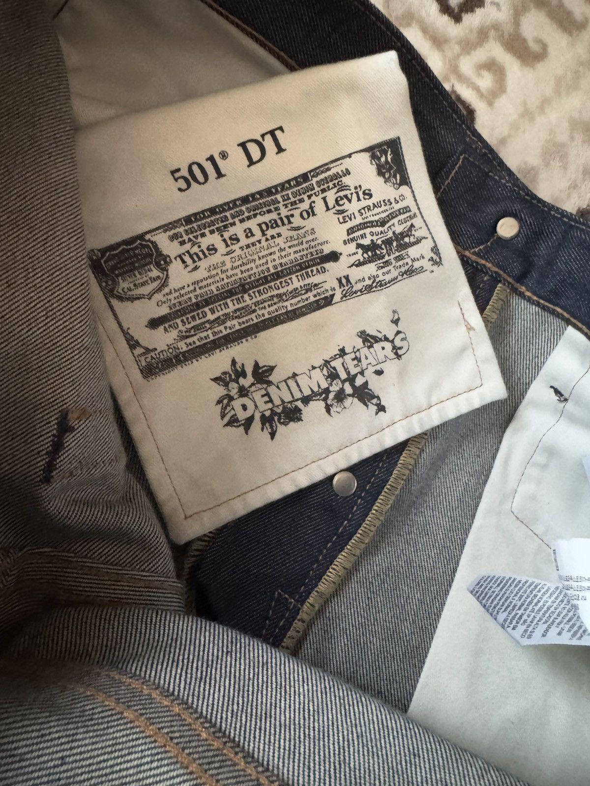 DENIM TEARS Levi’s x Denim Tears raw indigo selvedge Size US 29 - 8 Thumbnail