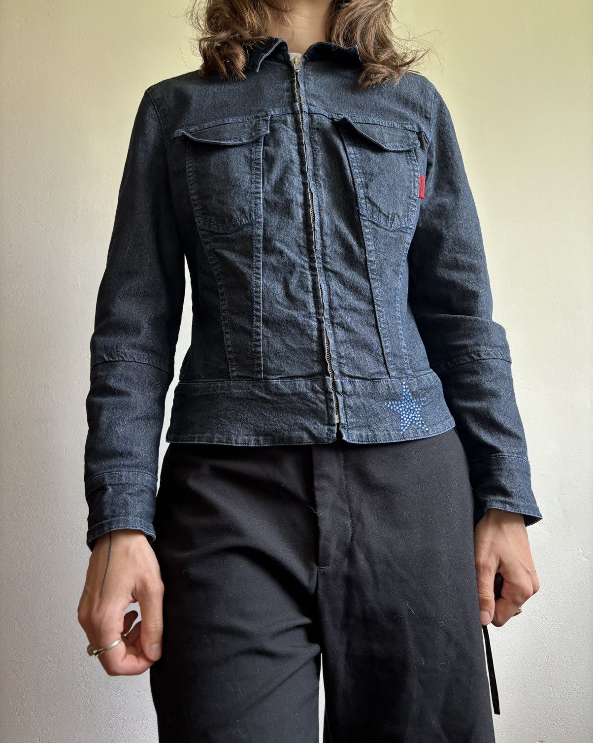 Hugo Boss Hugo Boss denim jacket y2k made in Italy Size XS / US 0-2 / IT 36-38 - 1 Thumbnail