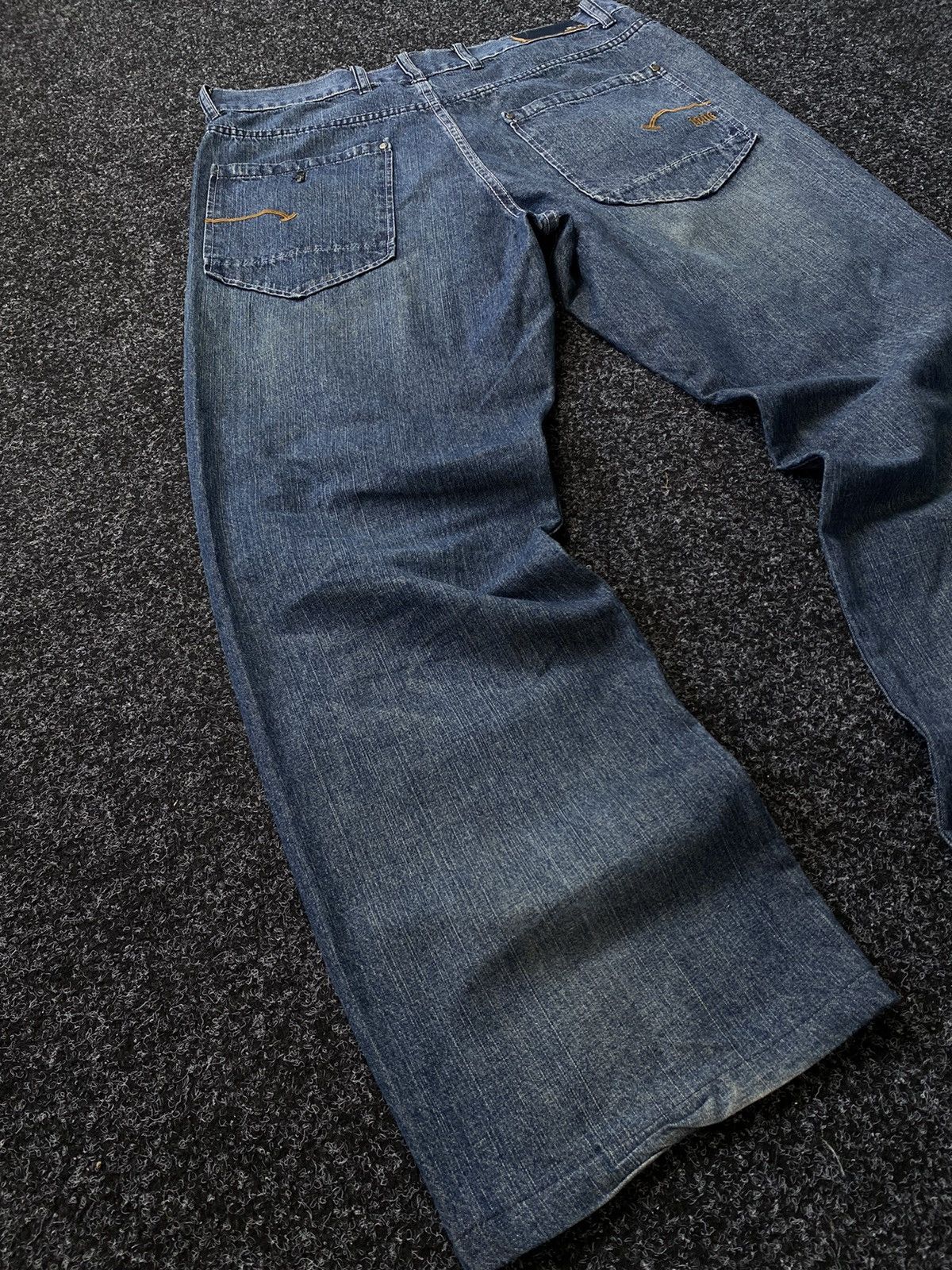 Kangol × Vintage Vintage Kangol baggy Y2K Denim Pants Size US 36 / EU 52 - 12 Thumbnail