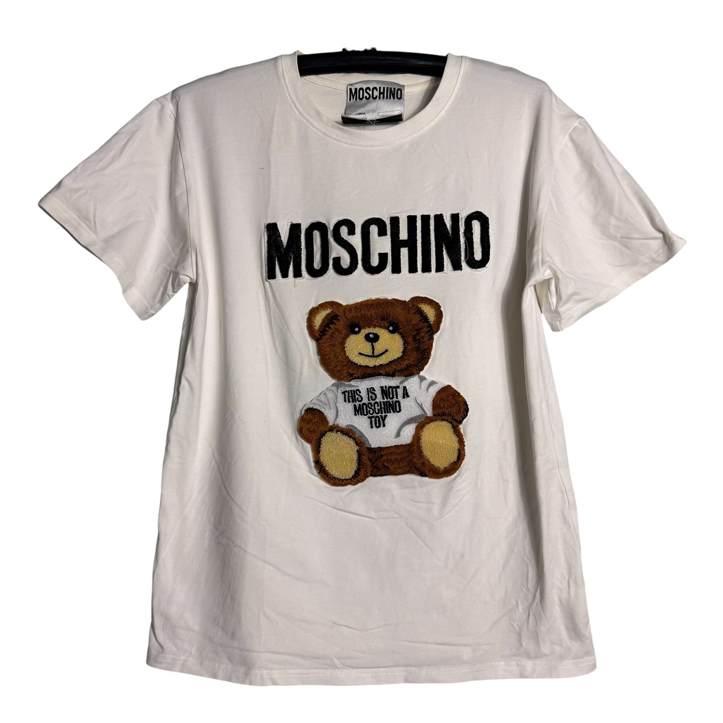 Moschino 🔥RARE🔥Moschino Couture Milano Teddy Bear Spellout T-shirt Size US S / EU 44-46 / 1 - 1 Thumbnail