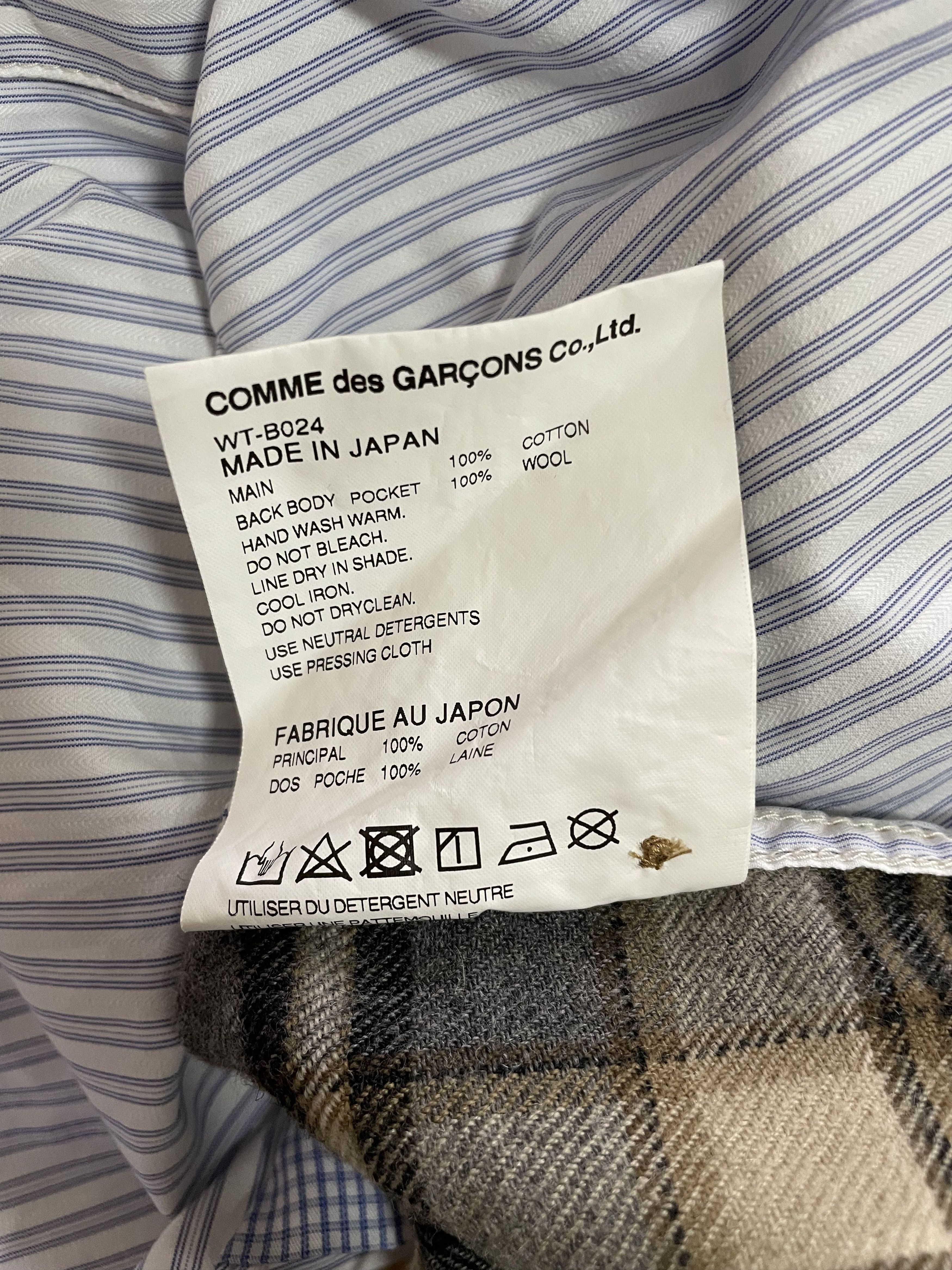 Junya Watanabe CDG x Junya Watanabe Stripe / Checked Button Up Size US M / EU 48-50 / 2 - 8 Thumbnail