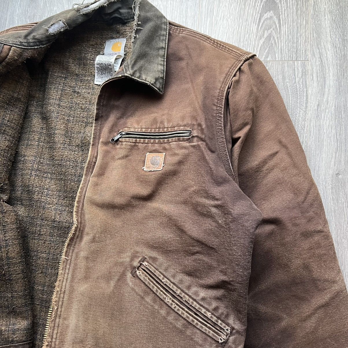 Carhartt Vintage Brown Carhartt Detroit Jacket J97 Size US L / EU 52-54 / 3 - 13 Thumbnail