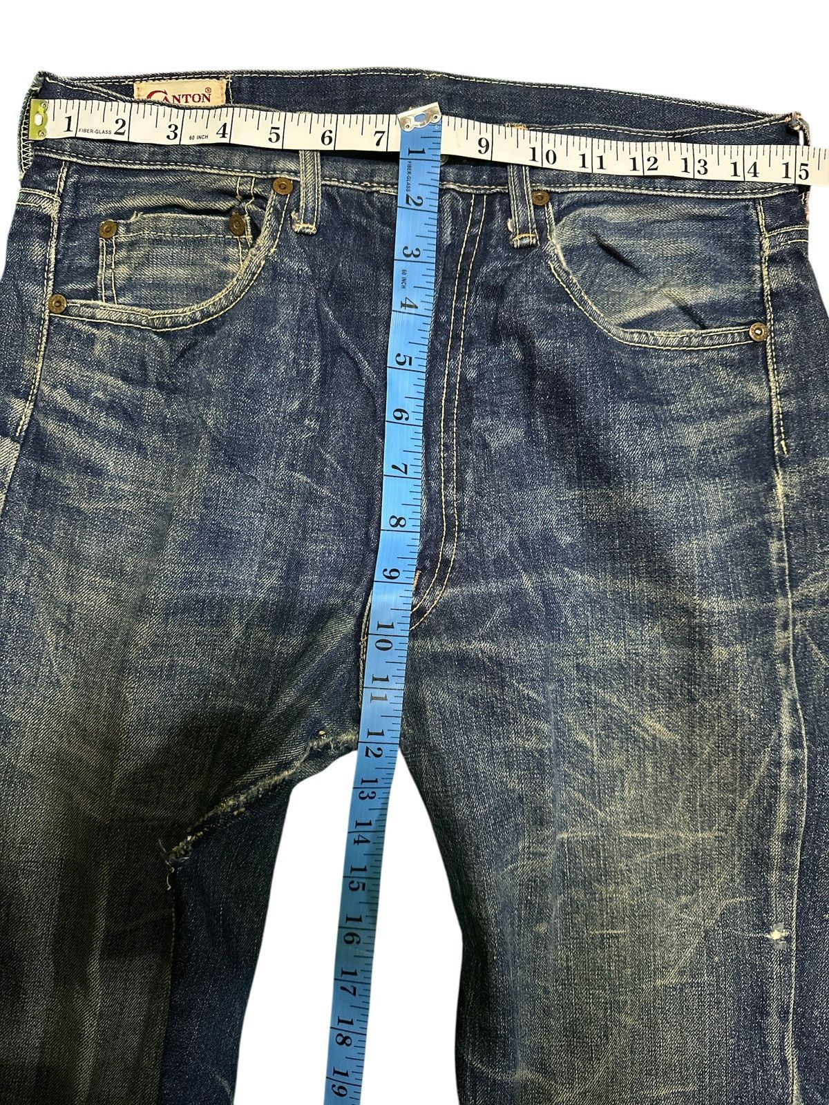 Kapital Distress Vintage Canton Flare Denim Size US 30 / EU 46 - 3 Thumbnail