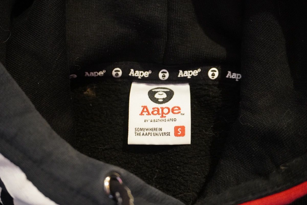 Aape AAPE By A Bathing Ape Black Hoodie with Camo Half Sleeve Size US S / EU 44-46 / 1 - 10 Thumbnail