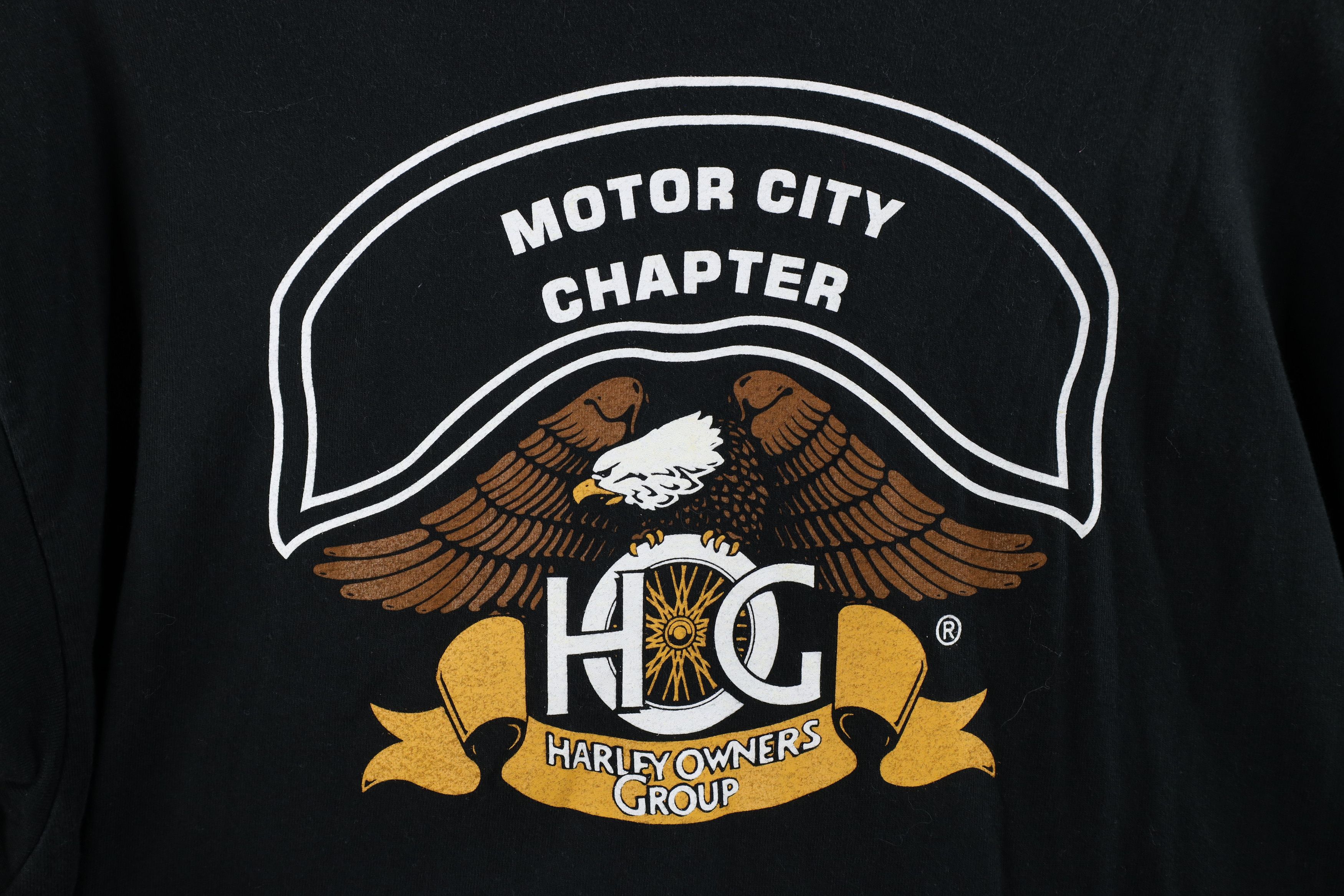 Harley Davidson × Vintage Vintage 90s Harley Davidson Hog Harley Owners Group T-Shirt Size US L / EU 52-54 / 3 - 10 Thumbnail