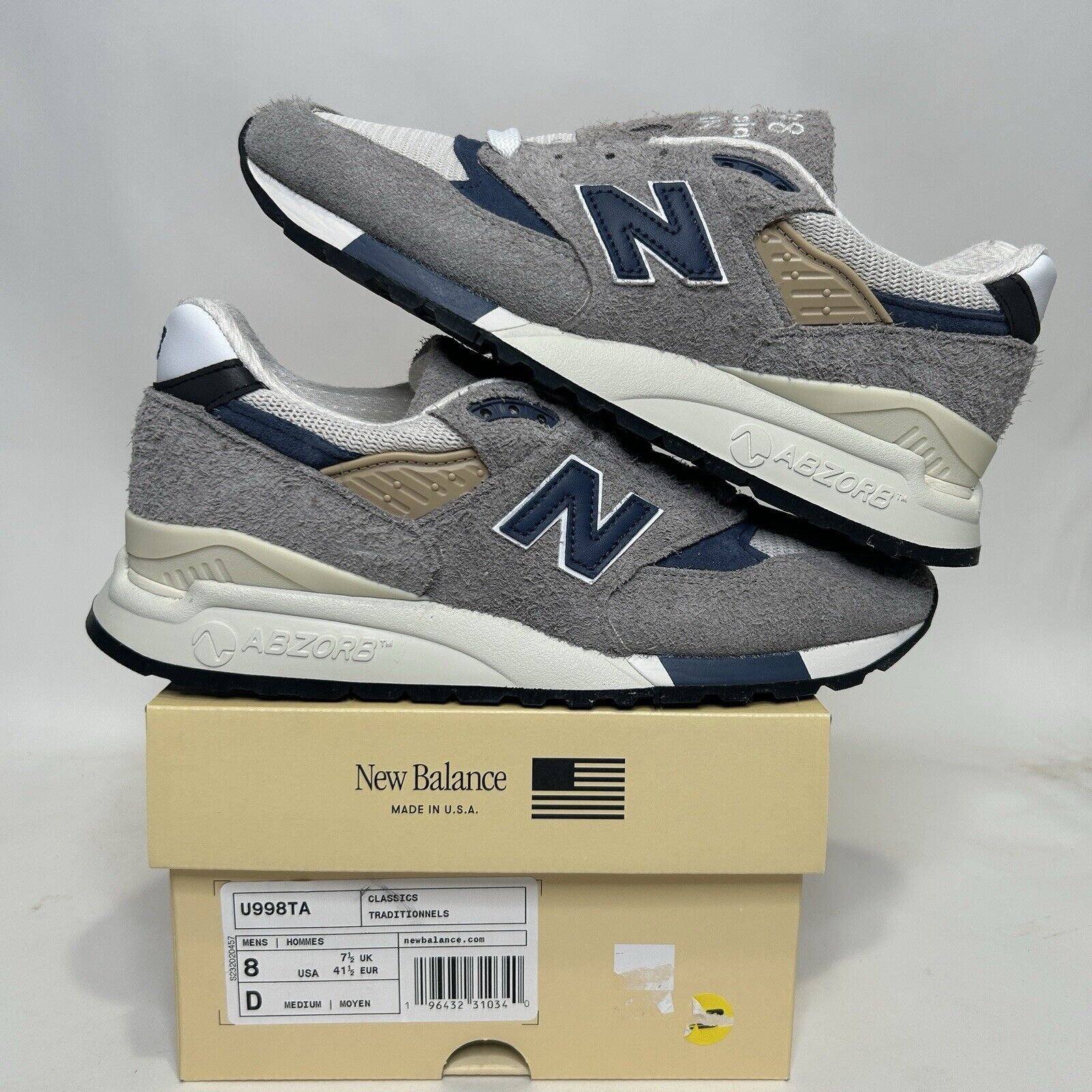 New Balance New Balance 998 MiUSA “Grey Day” 2023 Size US 8 / EU 41 - 1 Thumbnail