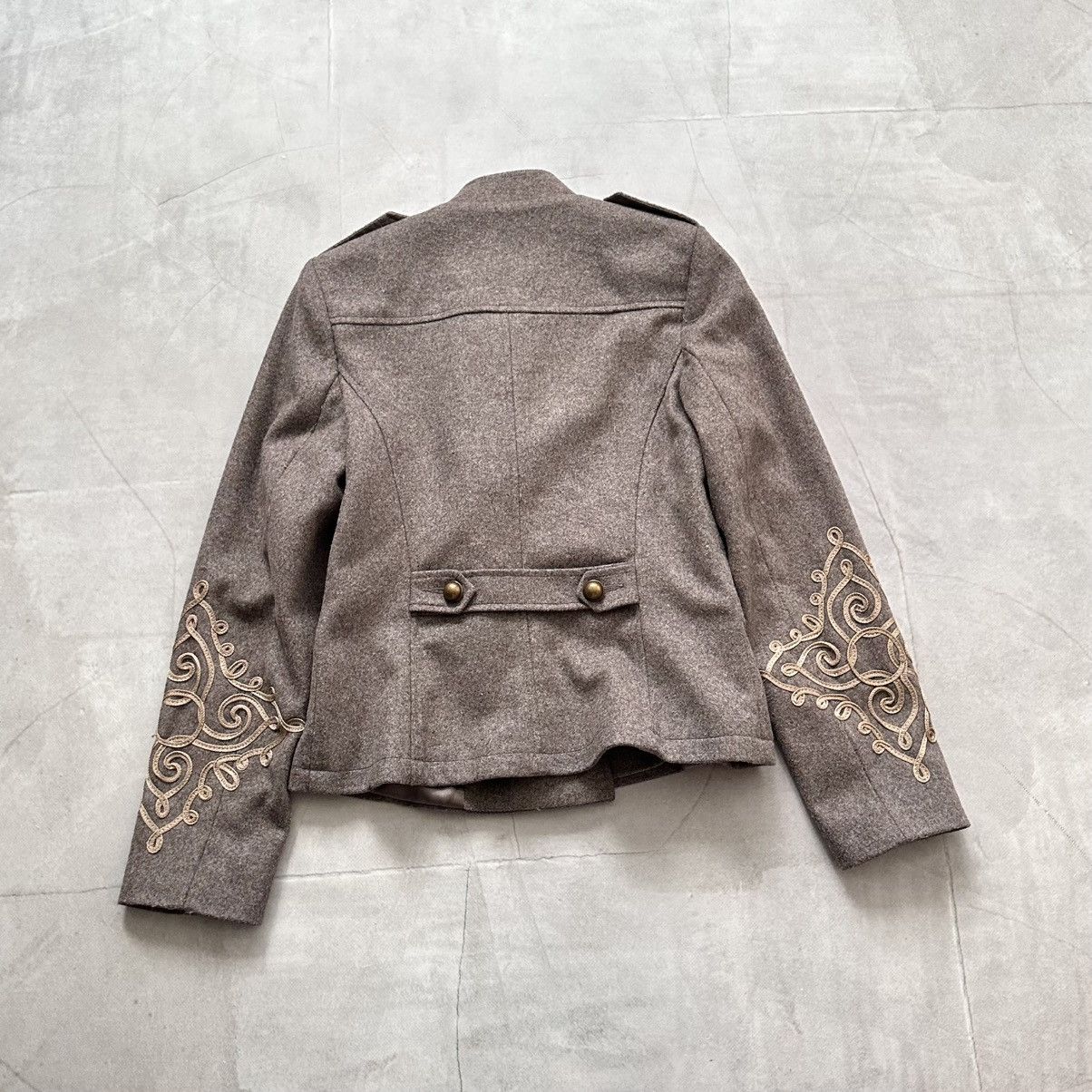 Hysteric Glamour × Undercover 00s Napoleon Military Jacket Wool Coat YSL PPFM Balmain Vibe Size M / US 6-8 / IT 42-44 - 11 Thumbnail