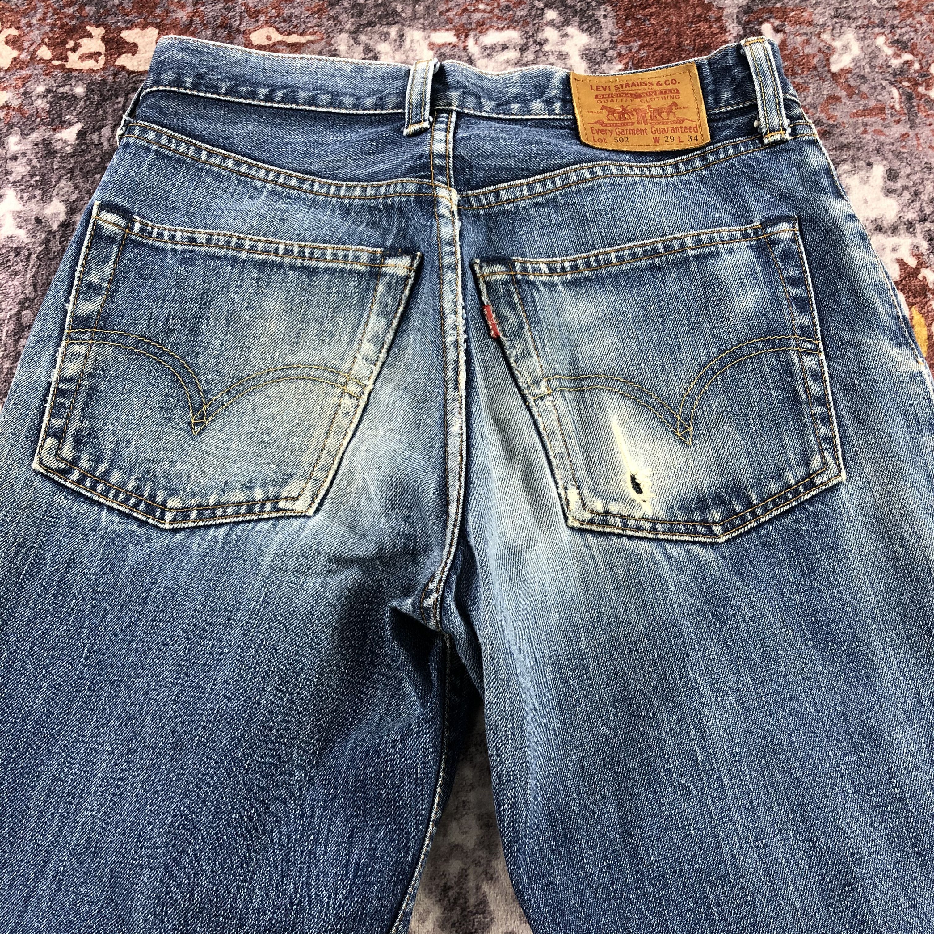 Levi's × Vintage 90s Vintage Blue Wash Levis 502 Jeans-JM2787 Size US 28 / EU 44 - 5 Thumbnail