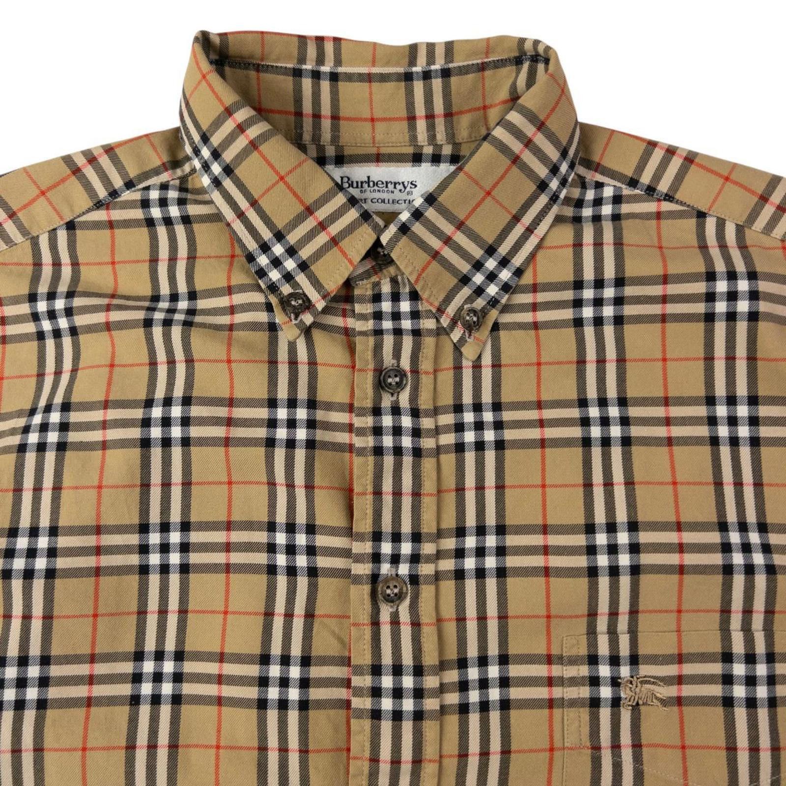 Burberry Vintage Burberry Nova Check Long Sleeve Shirt Size M Size US M / EU 48-50 / 2 - 3 Thumbnail