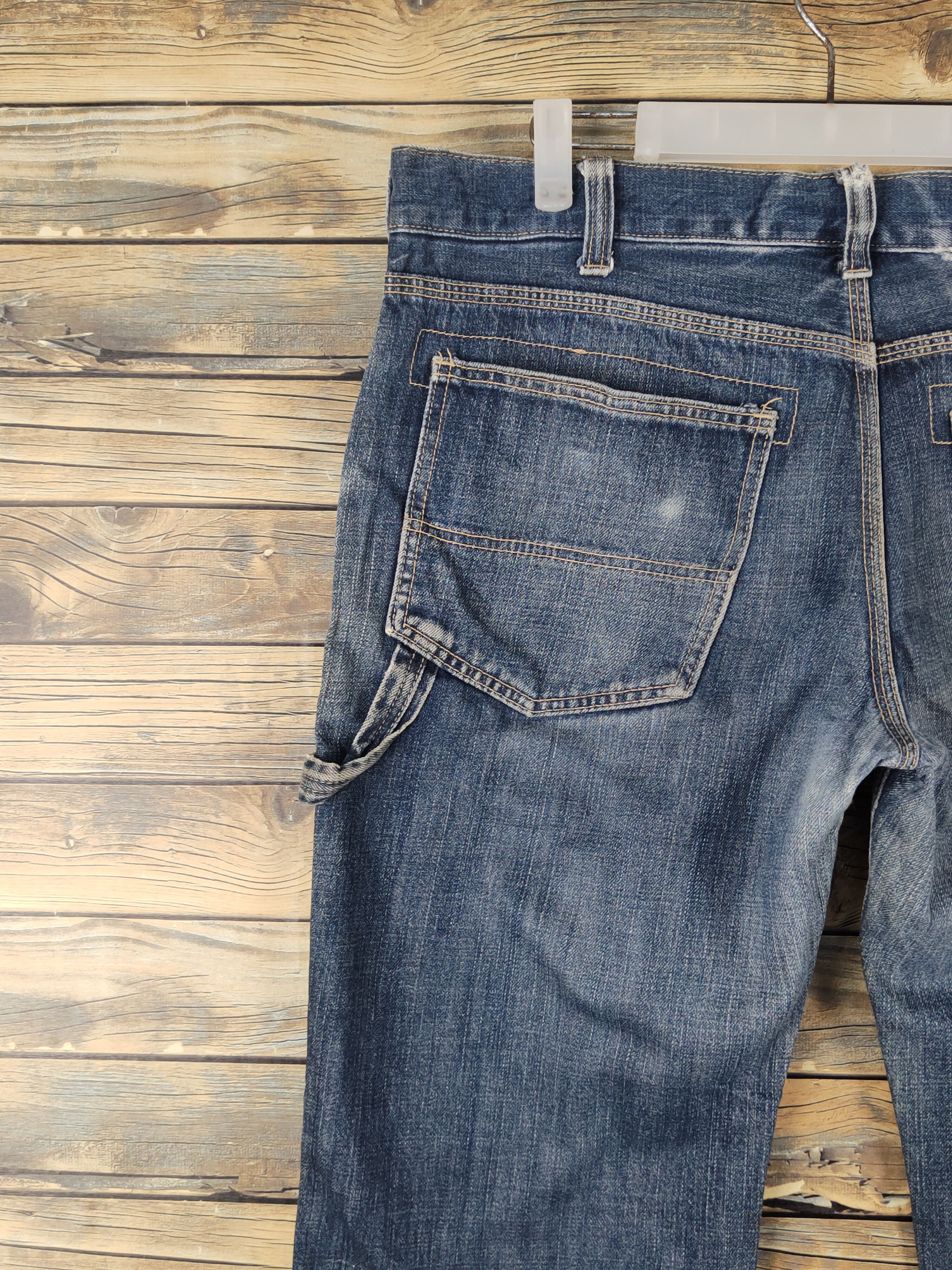 Oshkosh Oshkosh Dark Blue Distressed Ripped denim Jeans #W1378 Size US 38 / EU 54 - 9 Thumbnail
