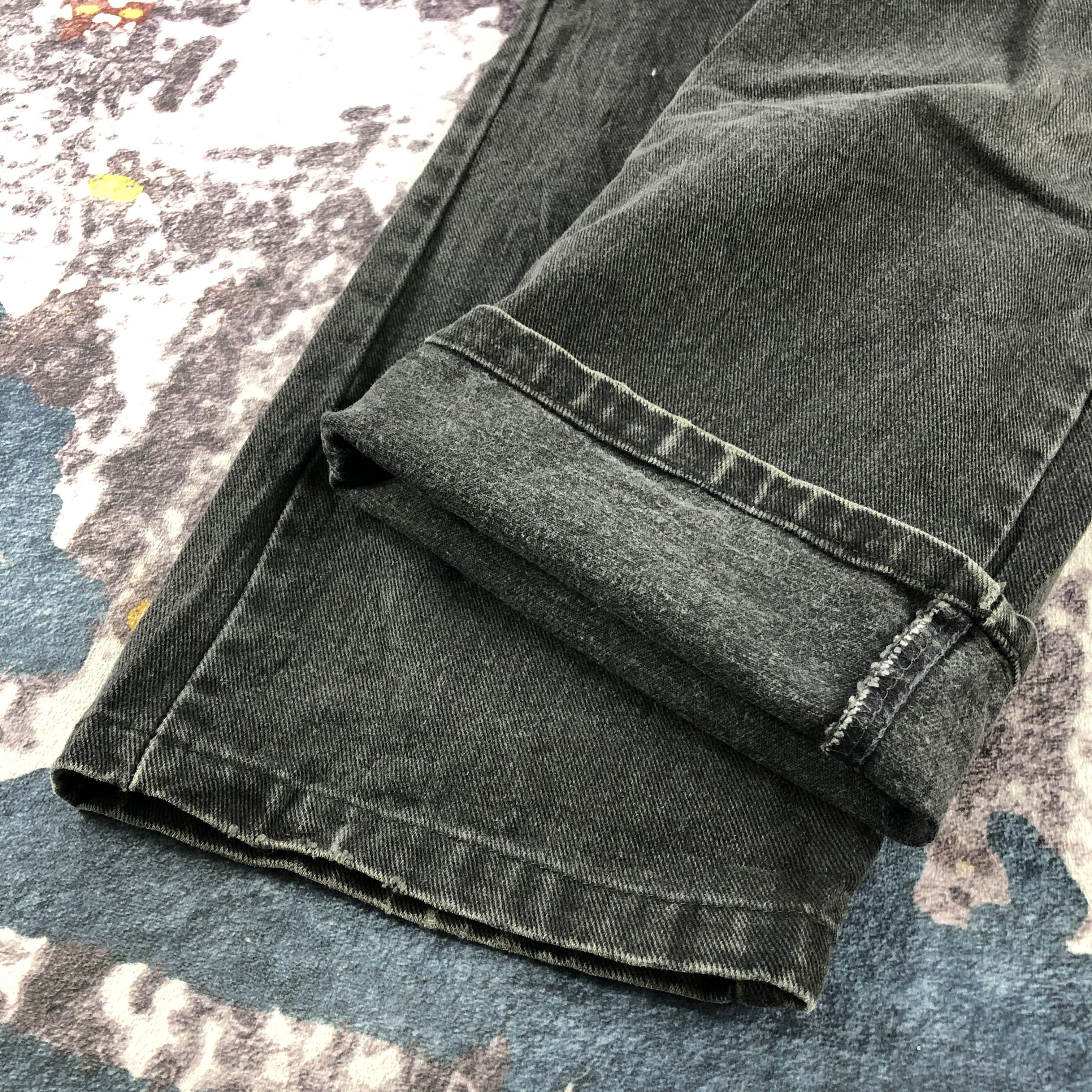Levi's × Vintage 90s Vintage Faded Black Levis Jeans-JM2972 Size US 33 - 6 Thumbnail