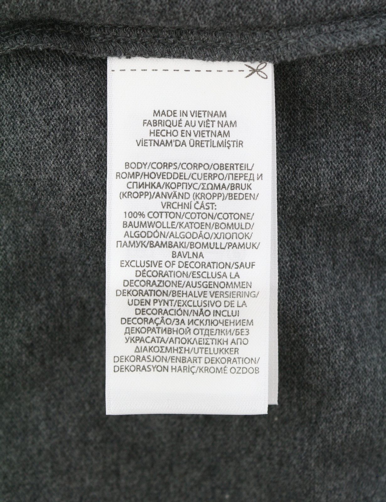Ralph Lauren SLIM FIT XL Dark Grey Melange Cotton Logo 87891 Size US XL / EU 56 / 4 - 9 Thumbnail