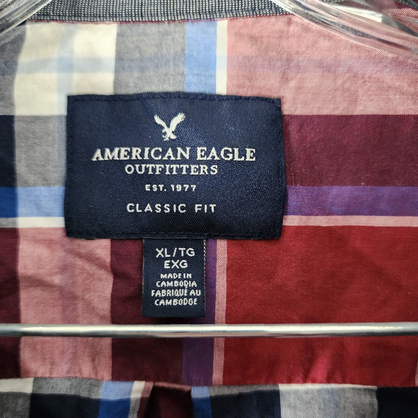 American Eagle Outfitters American Eagle Outfitters Shirt Mens XL Red Blue Plaid Long Sleeve Button-Up Size US XL / EU 56 / 4 - 4 Thumbnail