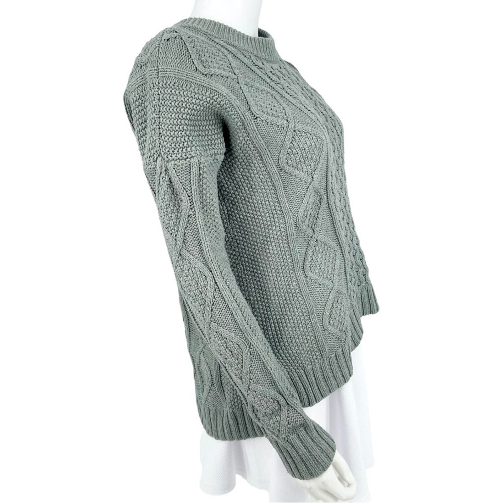 Madewell Madewell Teal Classic Cable Pullover Knit Sweater Medium Size M / US 6-8 / IT 42-44 - 5 Thumbnail