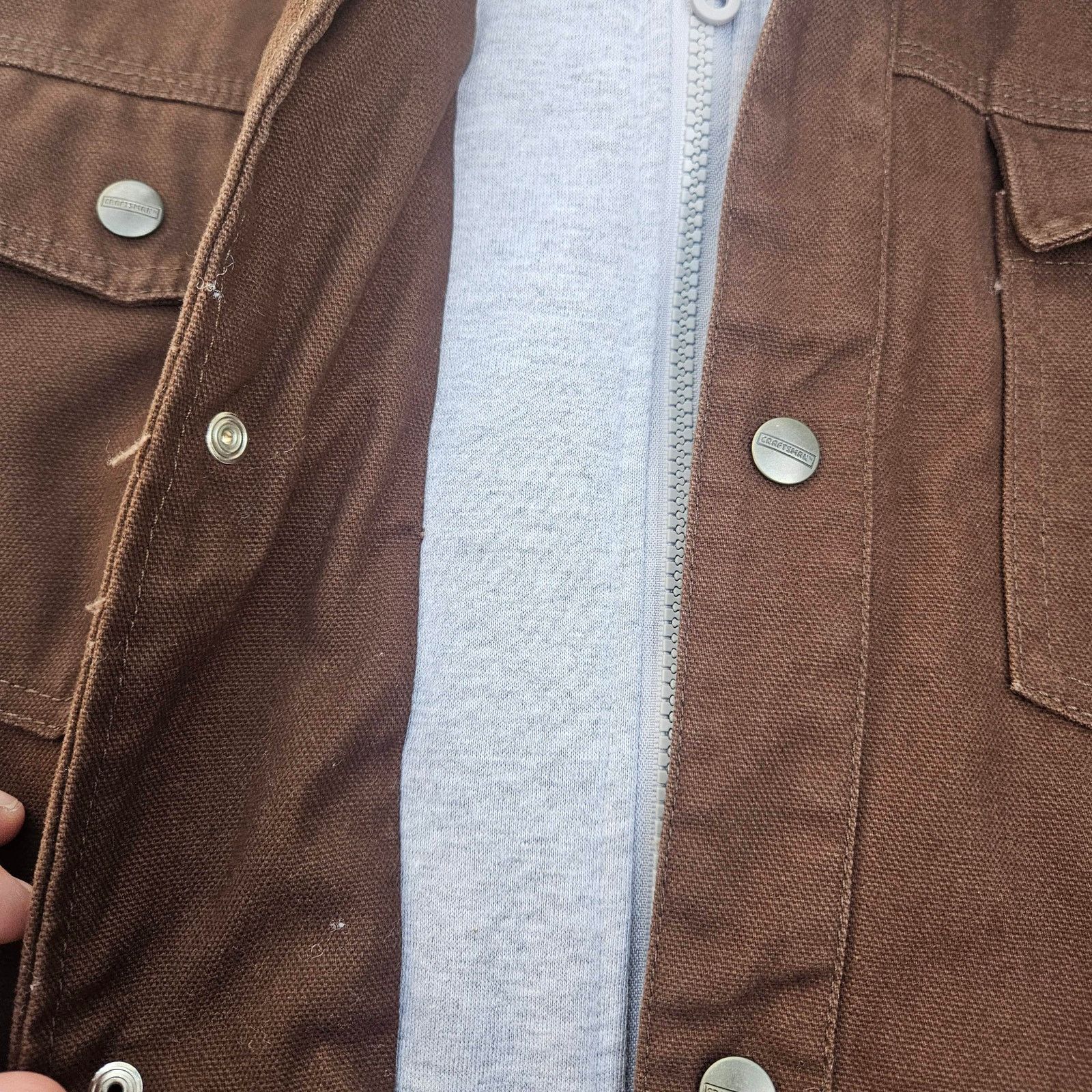 Craftsman Craftsman Canvas Jacket Hoodie Medium Work Jacket NWOT Brown Size US M / EU 48-50 / 2 - 4 Thumbnail