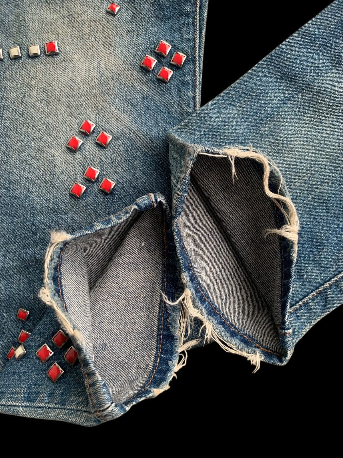 Japanese Brand × Levi's × Vintage Vintage Levi's 501 Custom Studded Jeans👖 Size 28" / US 6 / IT 42 - 15 Thumbnail