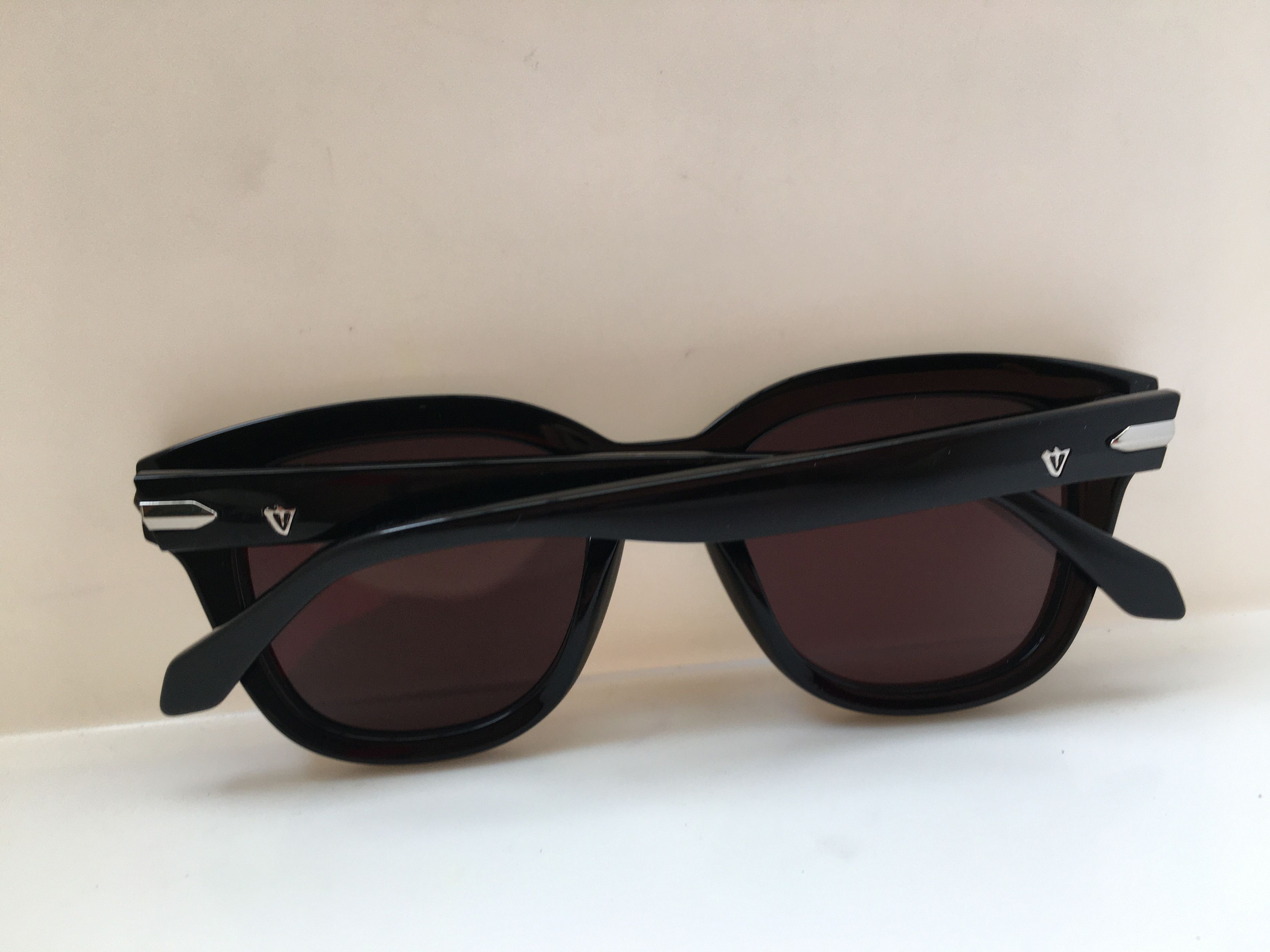 Valley Eyewear Handmade Valley Brake Black Aceatate Sunglasses Frame Size ONE SIZE - 7 Thumbnail