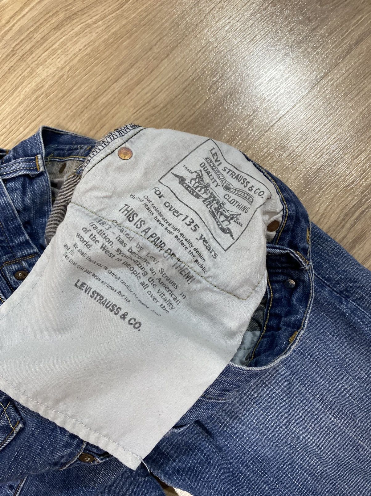 Japanese Brand × Levi's × Vintage Vintage Red Collection Levi’s Wide Straight Denim Jeans Size US 30 / EU 46 - 5 Thumbnail