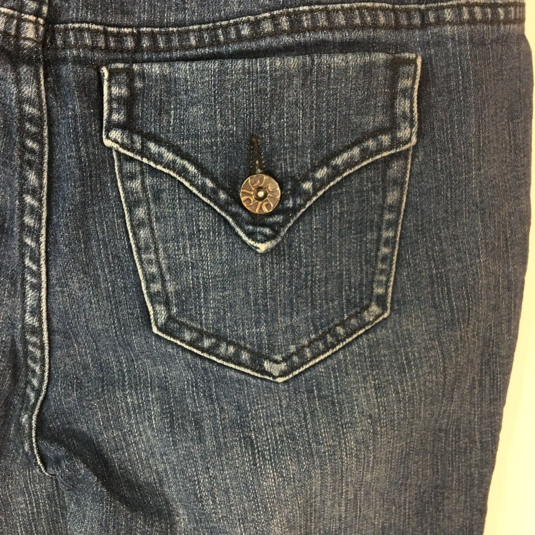 Vintage VINTAGE Simply Vera Vera Wang Womens Jeans Low Rise Stretch Blue Denim Size 10P 34x25 Size 32" / US 10 / IT 46 - 5 Thumbnail