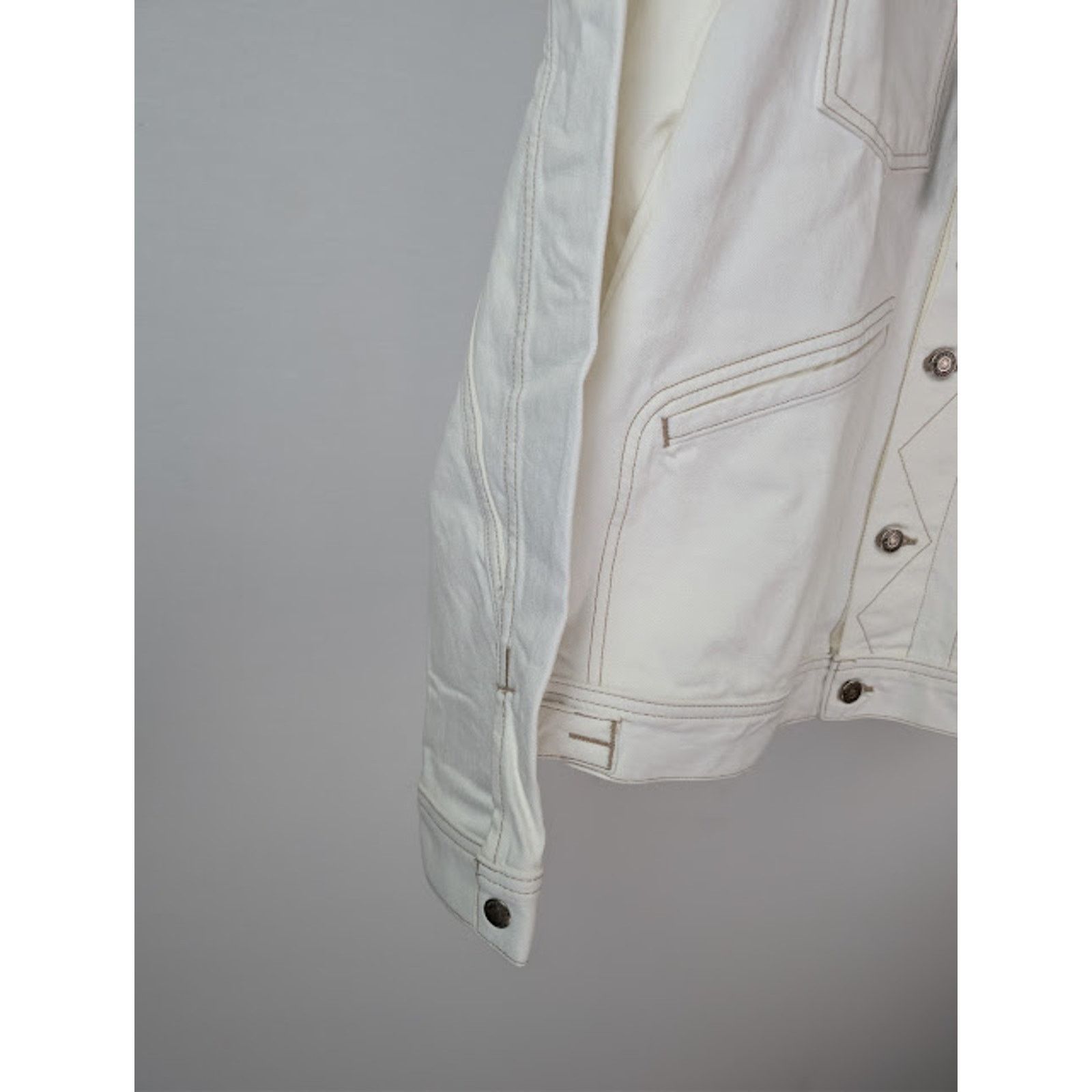 Tom Ford o1rshd1 Iconic Denim Jacket in Off-White Size US XXL / EU 58 / 5 - 6 Thumbnail