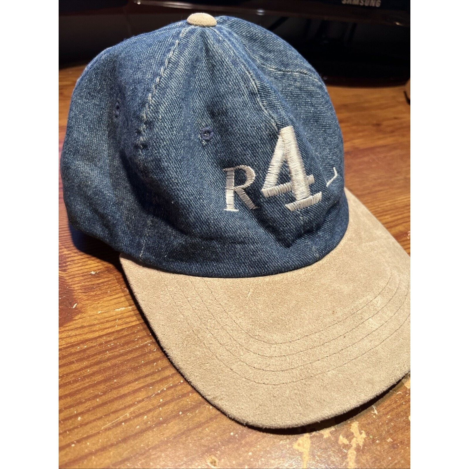 Yupong Vintage 90s R4L Denim Blue Jean Hat Yupoong Cotton One Size Size ONE SIZE - 2 Thumbnail