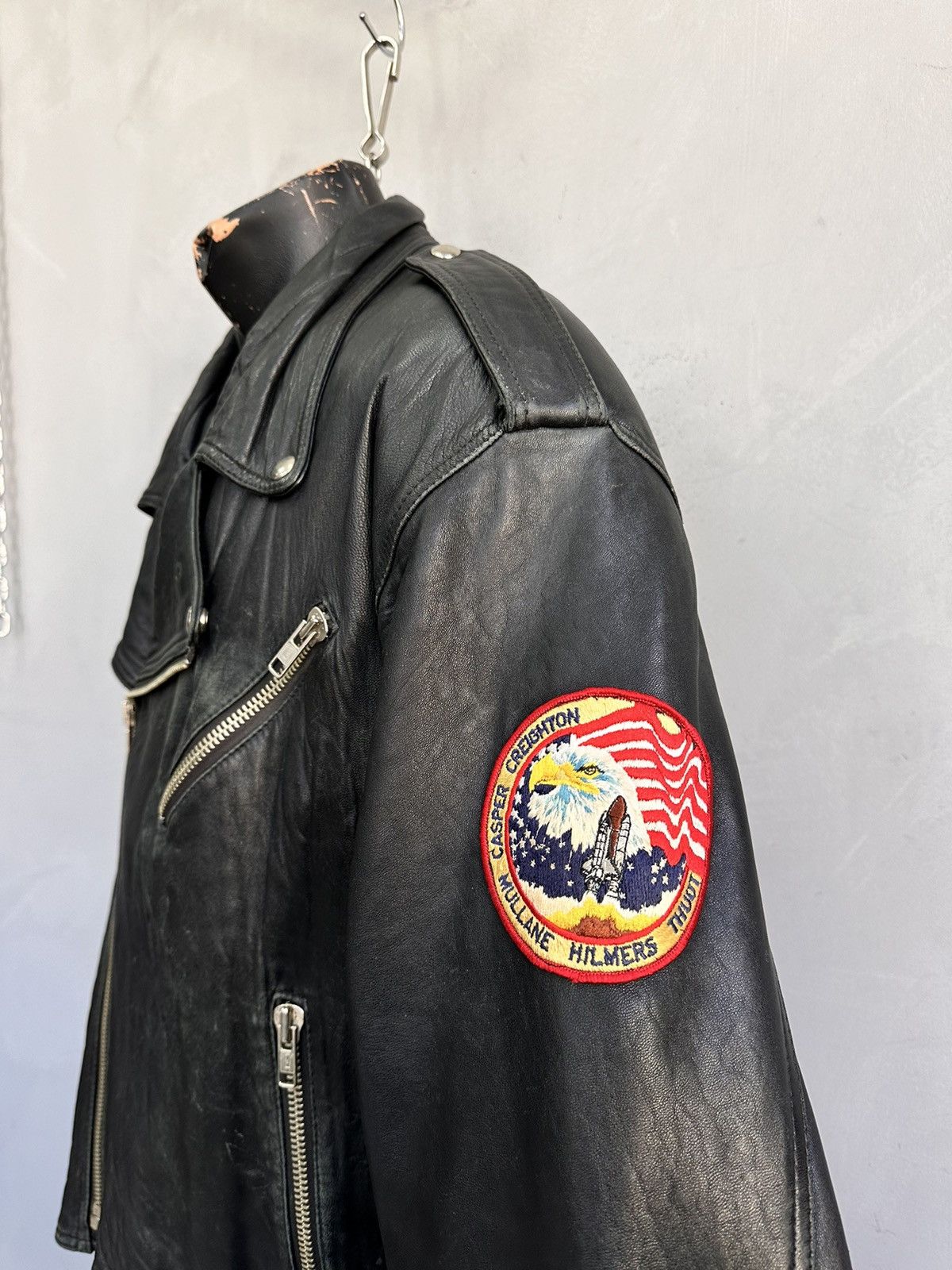 Avirex Vintage Cropped Aviator Leather Jacket Harley Davidson Japan Size US M / EU 48-50 / 2 - 3 Thumbnail