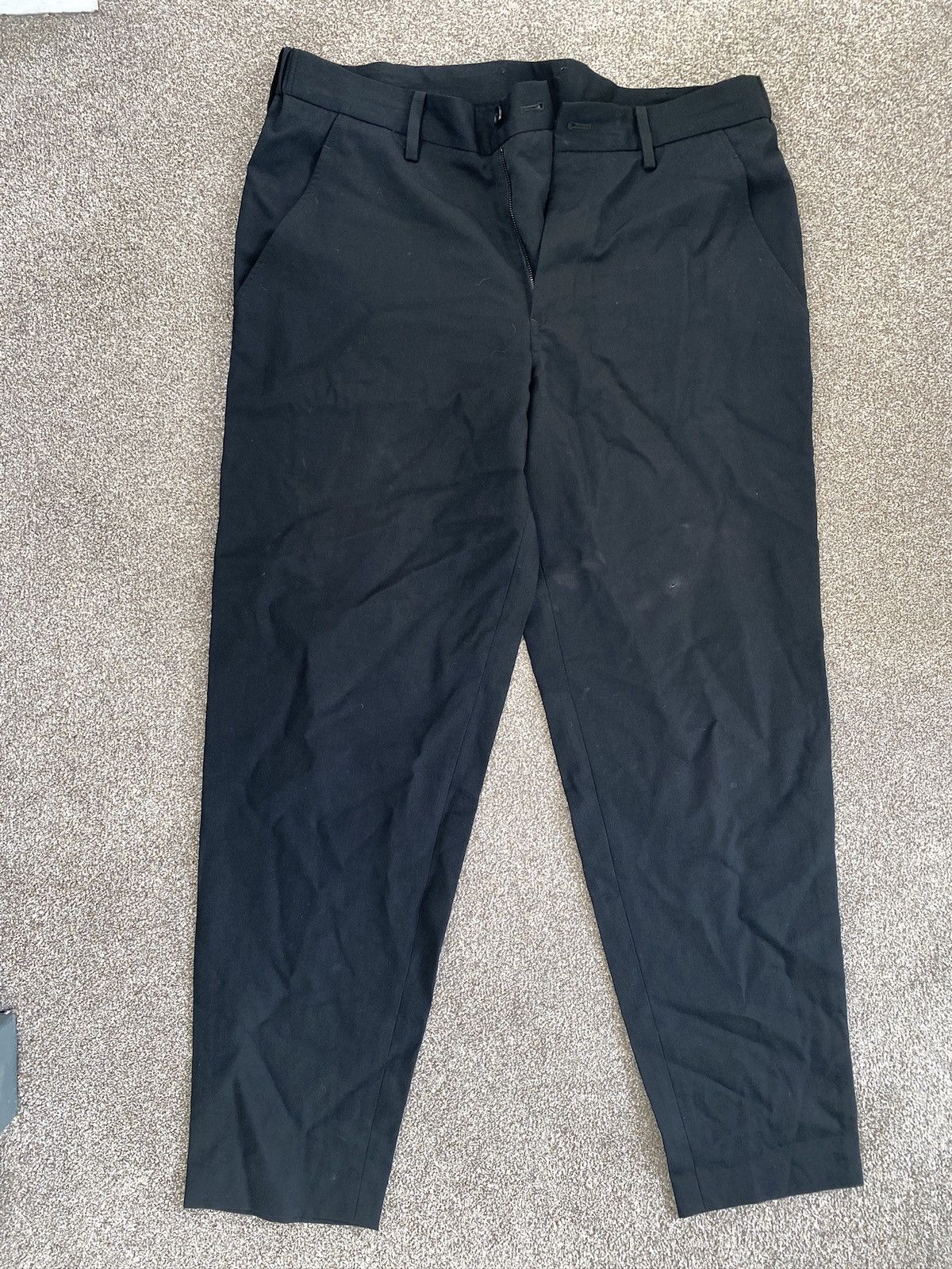 Yohji Yamamoto Black Tailored Trouser Size 34R - 1 Thumbnail