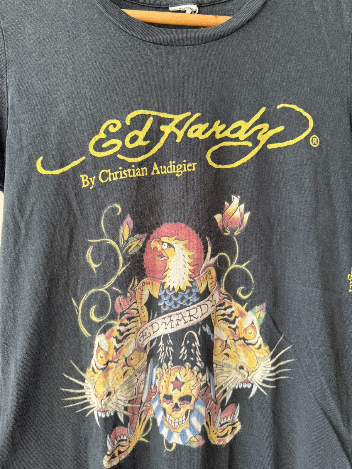 Ed Hardy × Vintage Vintage Rhinestones Ed Hardy Tee Y2K Size M / US 6-8 / IT 42-44 - 2 Thumbnail