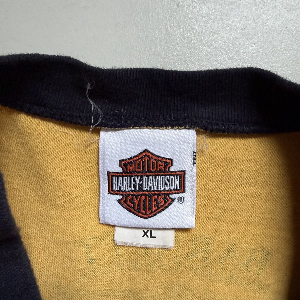 Harley Davidson Vintage Y2K H-D El Paso, TX Henley Tee Size US XL / EU 56 / 4 - 7 Thumbnail