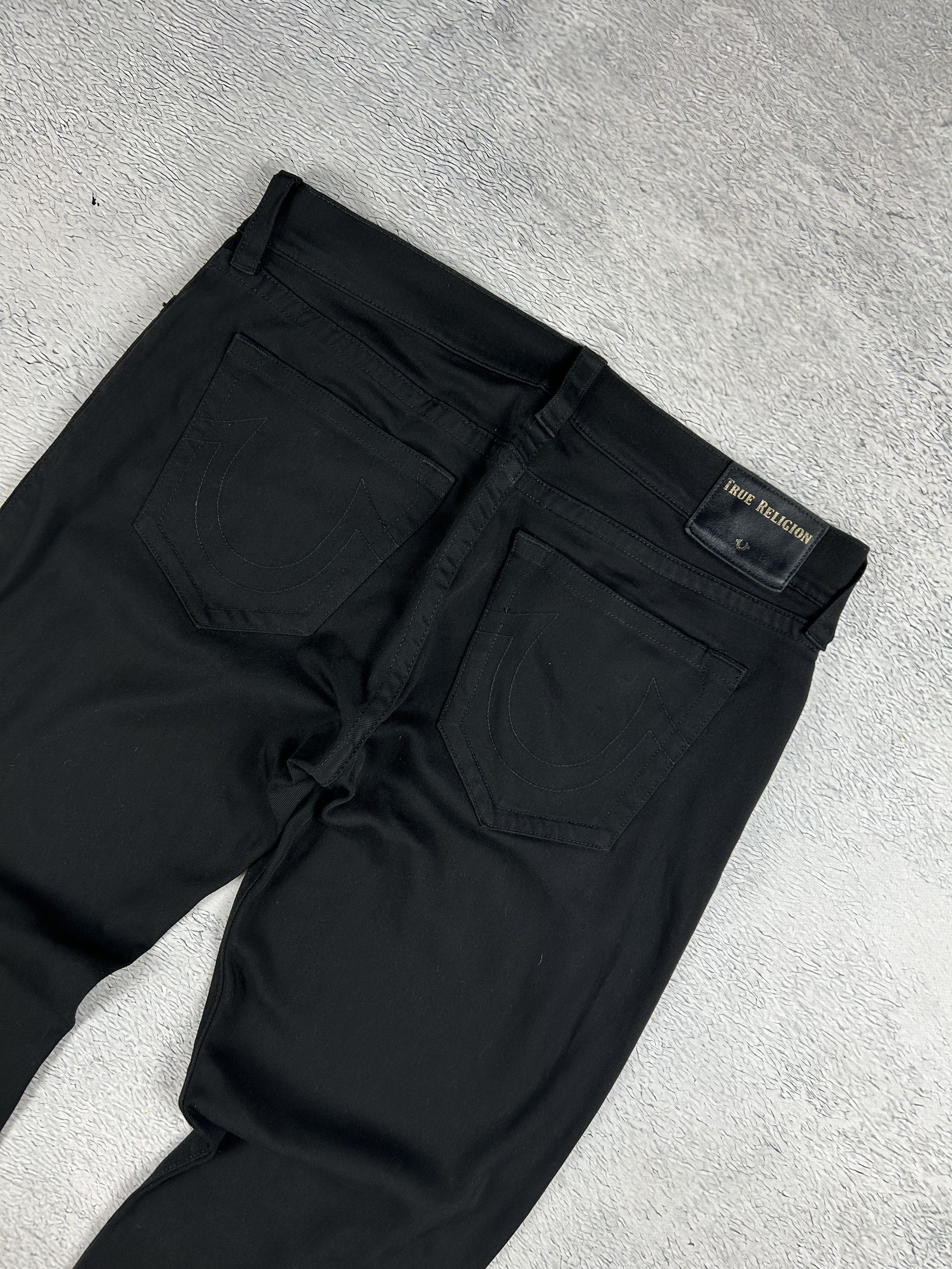 True Religion × Vintage True Religion Rocco Jeans Relaxed Skinny Black Oldmoney USA Size US 38 / EU 54 - 2 Thumbnail