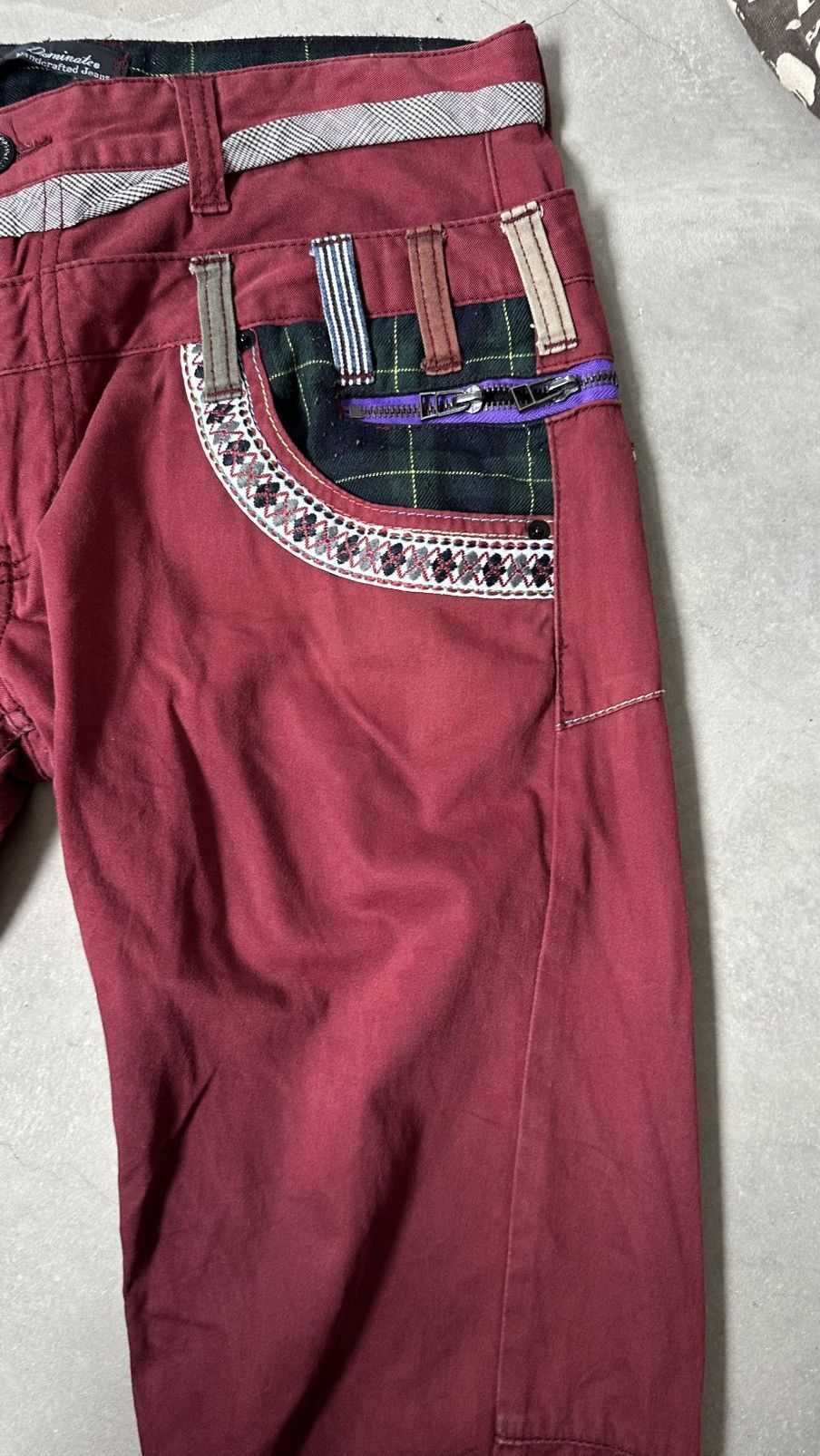 Japanese Brand DOMINATE HANDCRAFTED JEANS DOUBLE WAIST PANT Size US 36 / EU 52 - 4 Thumbnail