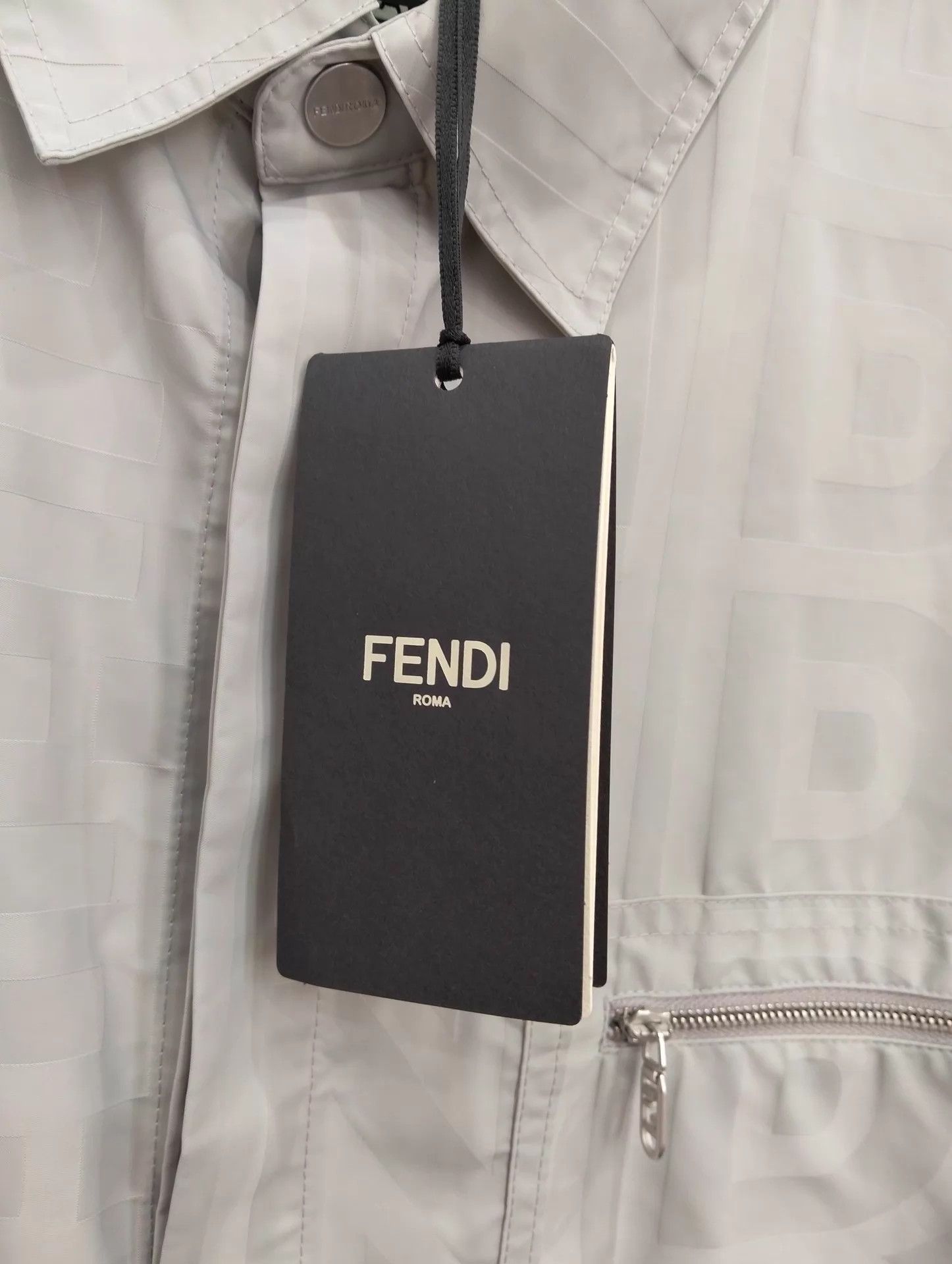 Fendi FENDI Allover Logo SS Shirt 50 (99 New) Size US M / EU 48-50 / 2 - 7 Thumbnail