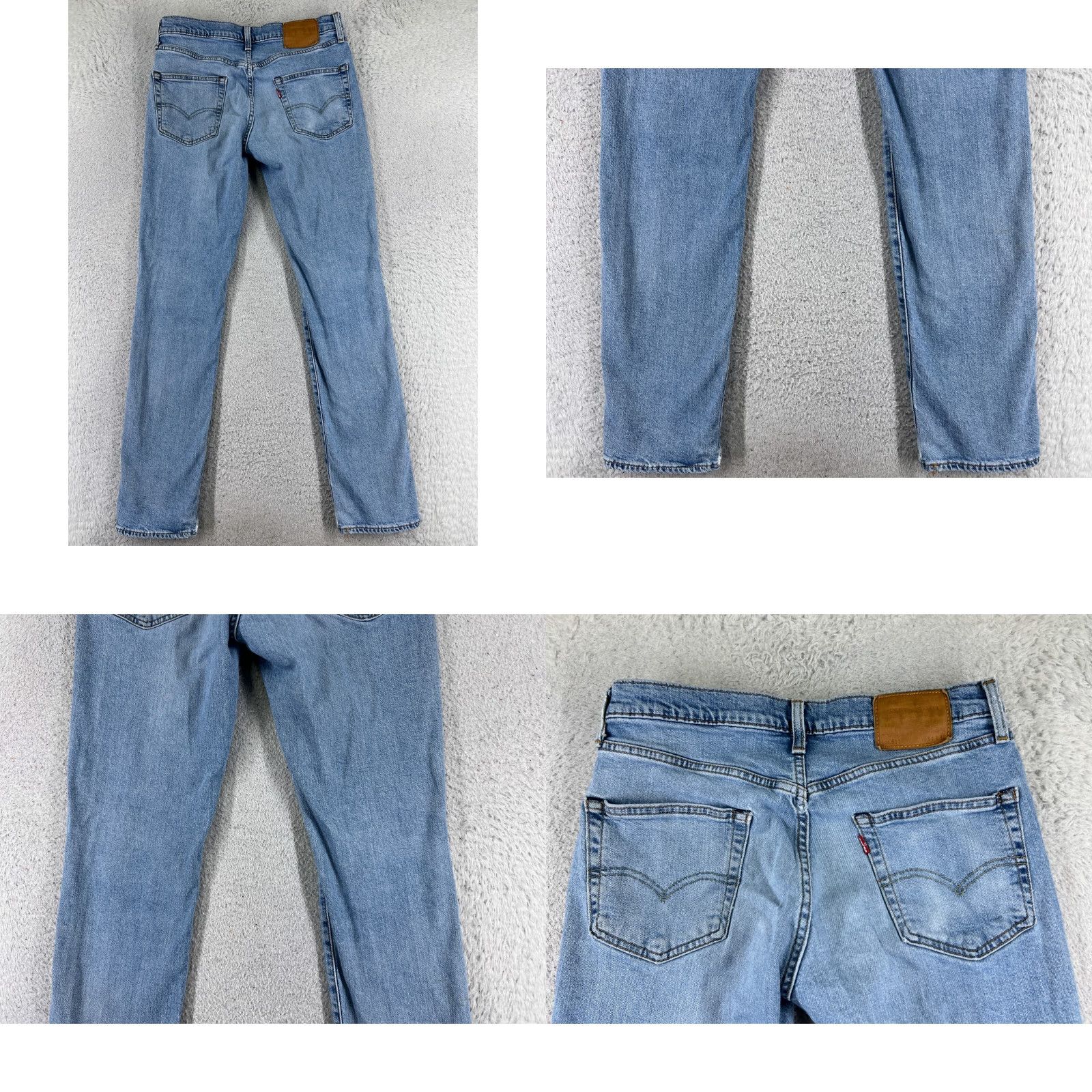 Levi's VINTAGE Levi's Jeans 511 28x31 Blue Denim Slim 5-Pocket Mens Regular Cotton Blend Premium Read Size US 31 - 10 Thumbnail