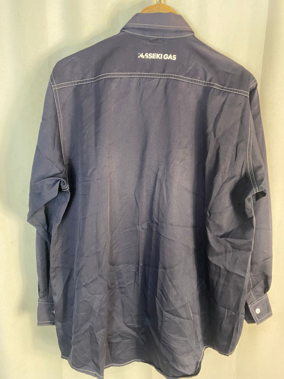 Japanese Brand × Sports Specialties × Vintage Eneos nisseki gas uniform zipper shirt by isetan Size US L / EU 52-54 / 3 - 9 Thumbnail