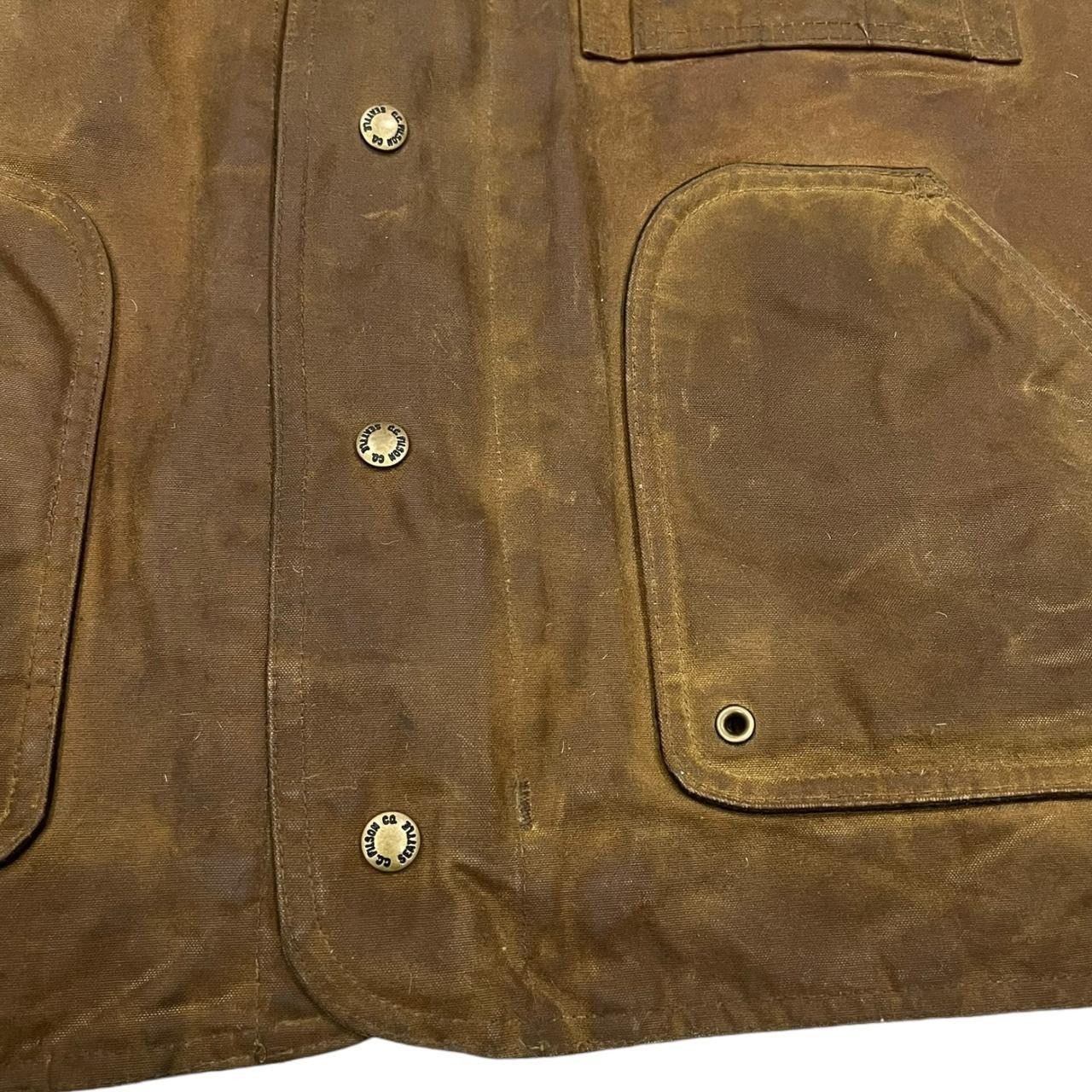 Filson Vintage Filson Tin Cloth Waxed Tan Work Jacket Size US XL / EU 56 / 4 - 3 Thumbnail