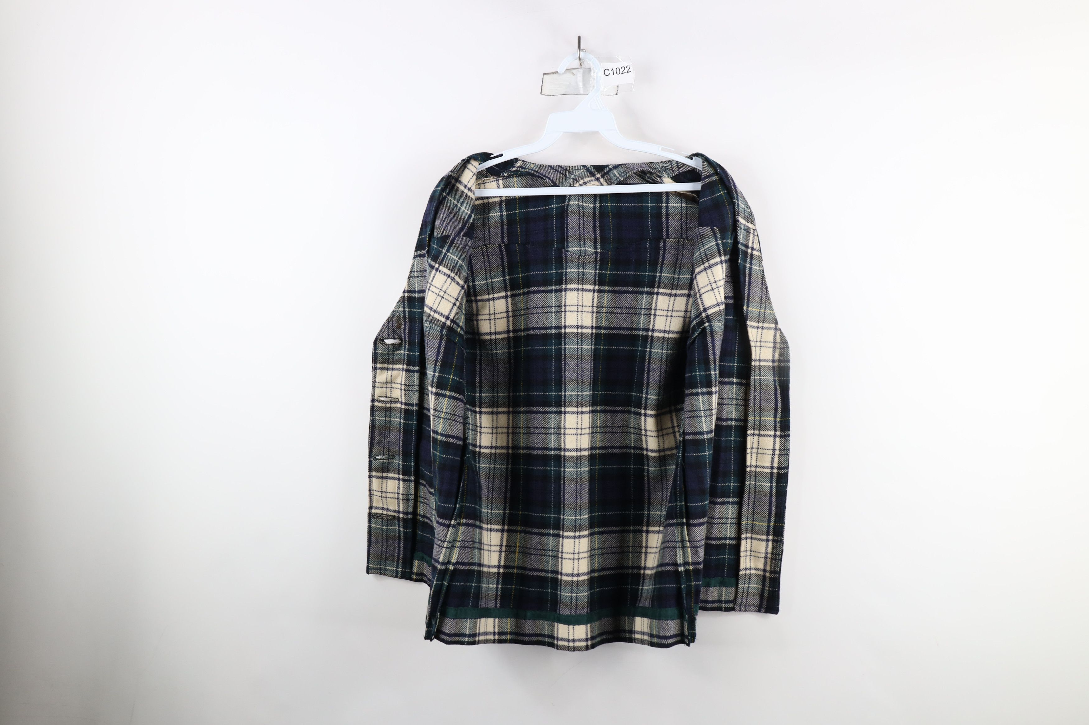Vintage Vintage 60s 70s Streetwear Wool Button Vest Jacket Plaid USA Size L / US 10 / IT 46 - 9 Thumbnail