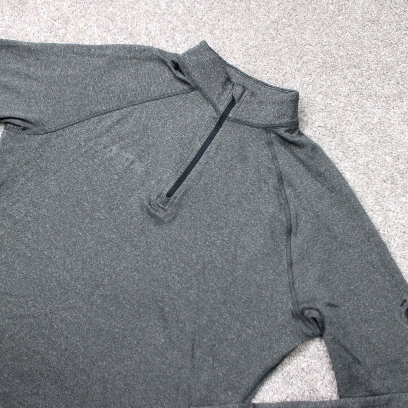 Mammut Mammut Shirt Womens Large Gray Klamath 1/2 Zip Poly/Wool Long Sleeve Pullover Size L / US 10 / IT 46 - 2 Thumbnail