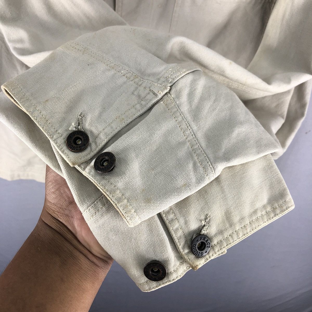 Japanese Brand Vintage 90's Chore Jacket Workwear Style by Pract Studio Size US XL / EU 56 / 4 - 12 Thumbnail