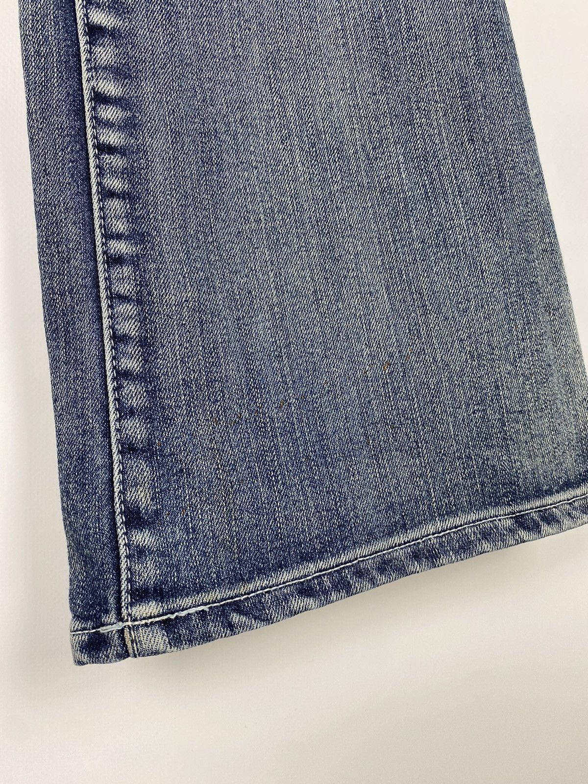 Victoria Beckham Y2K Vintage Low Rise Slim Washed Denim Flare Jeans Size 30" / US 8 / IT 44 - 7 Thumbnail