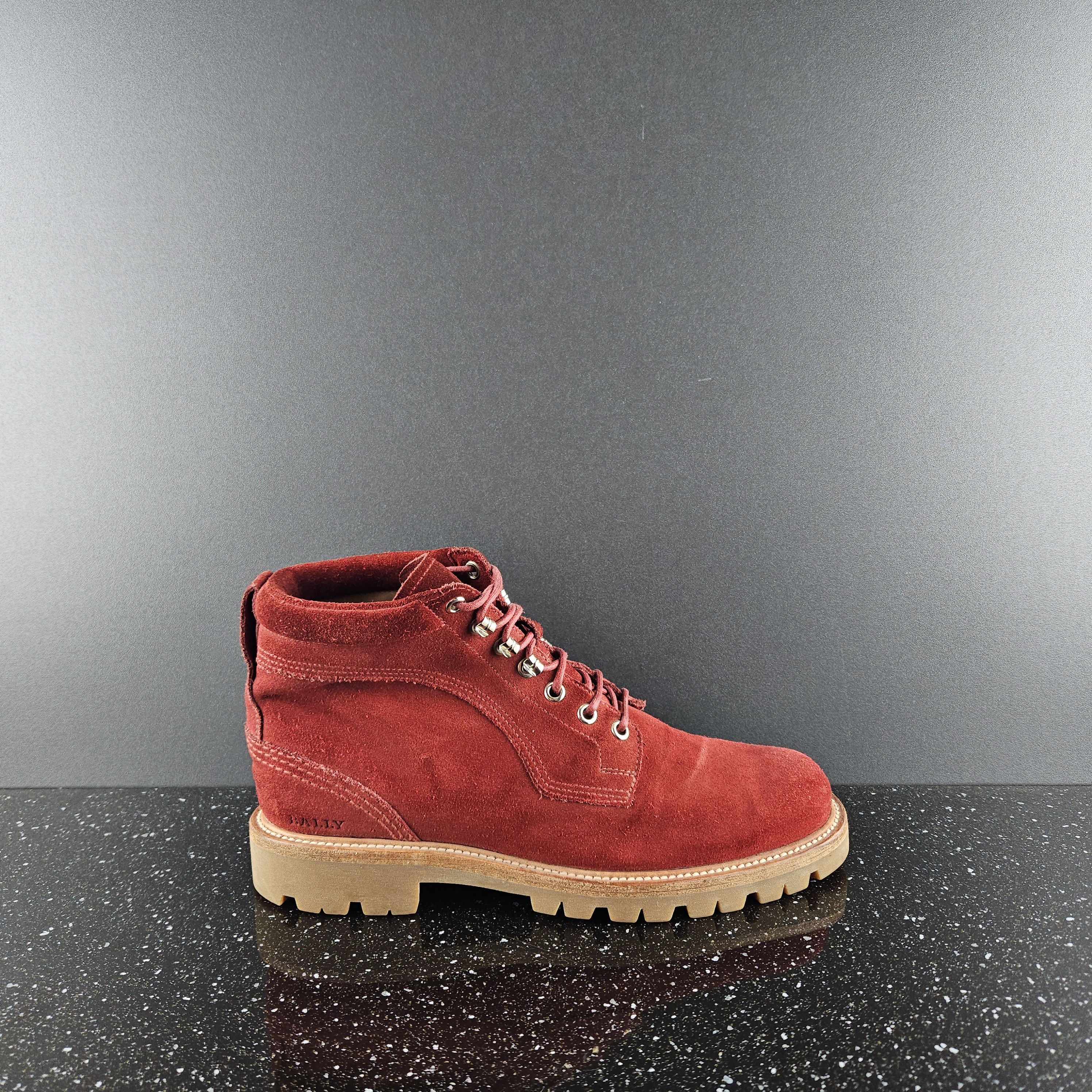 Bally Bally Red Suede Boots Wellys Size US 7.5 / EU 40-41 - 1 Thumbnail