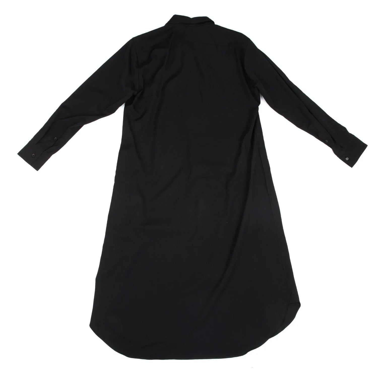 Yohji Yamamoto Yohji Yamamoto Wool Gabardine Long Shirt Size US L / EU 52-54 / 3 - 14 Thumbnail