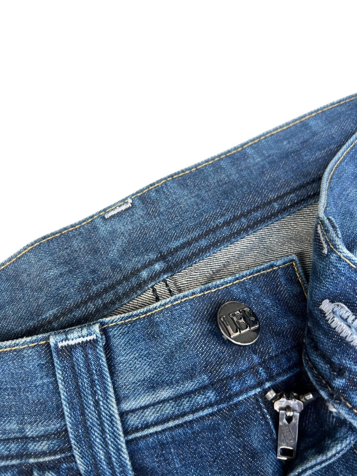 Lee Vintage Y2K Lee Riders Faded Denim Flare Jeans Size US 30 / EU 46 - 7 Thumbnail