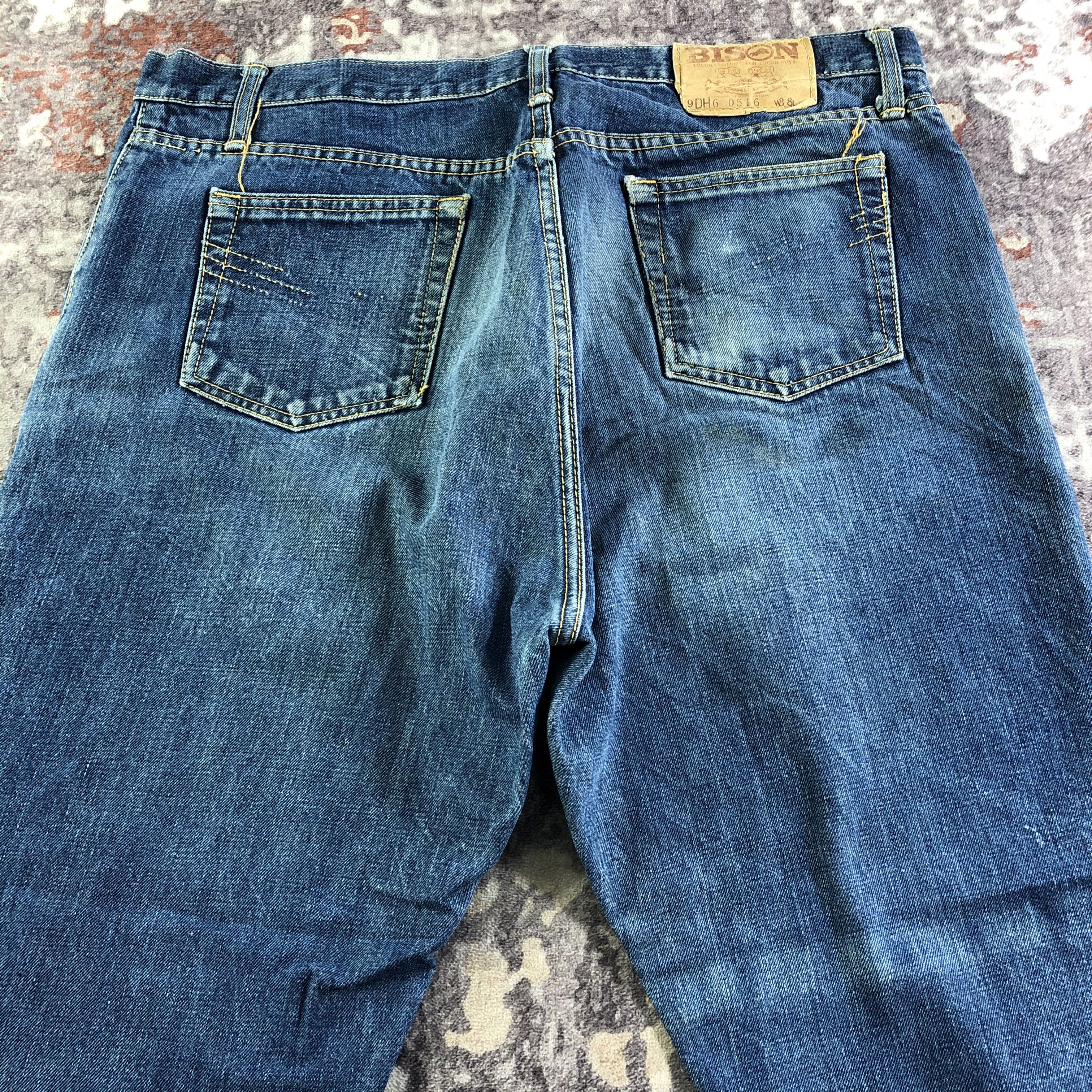 Vintage Vintage 70s Bison Redline Jeans-JM3551 Size US 38 / EU 54 - 5 Thumbnail