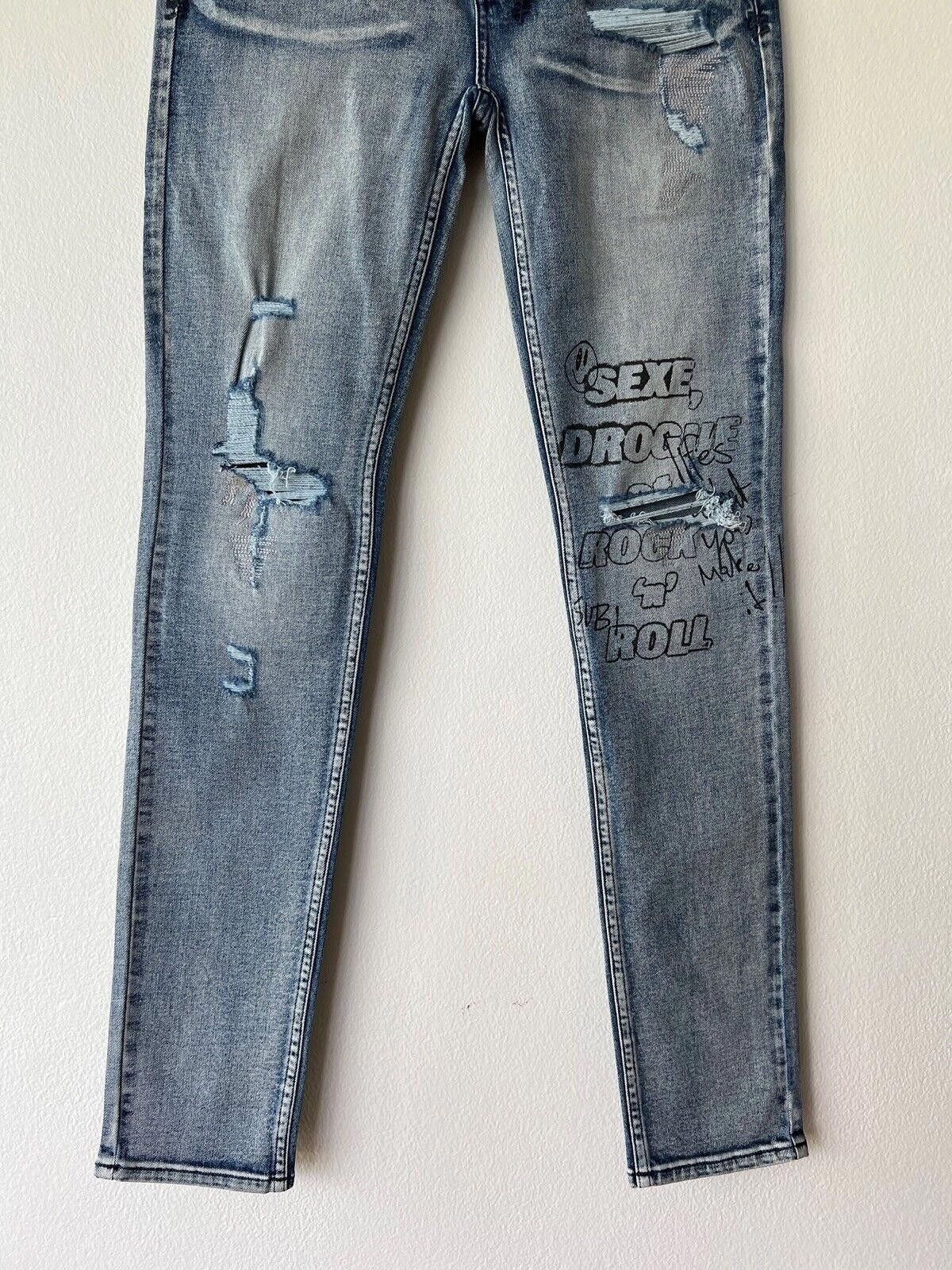 Ksubi new Ksubi mens denim jean 32 Van Winkle blue sexe drogue Size US 32 / EU 48 - 3 Thumbnail