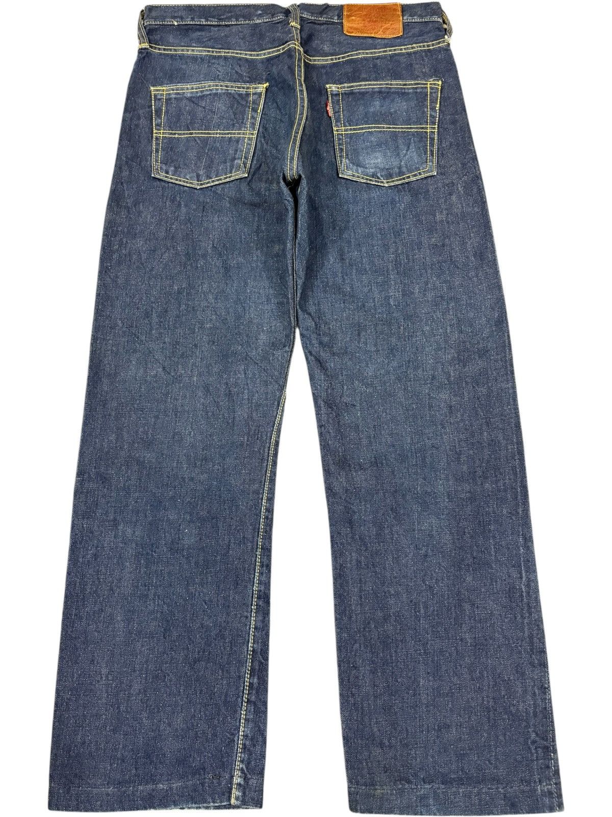 Japanese Brand Vintage Bigstone Baggy Raw Denim Selvedge Jeans Size US 33 - 3 Thumbnail