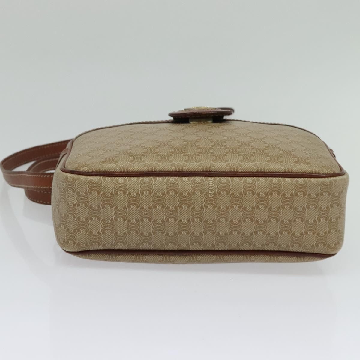 Celine CELINE Macadam Canvas Shoulder Bag Beige Size ONE SIZE - 9 Thumbnail
