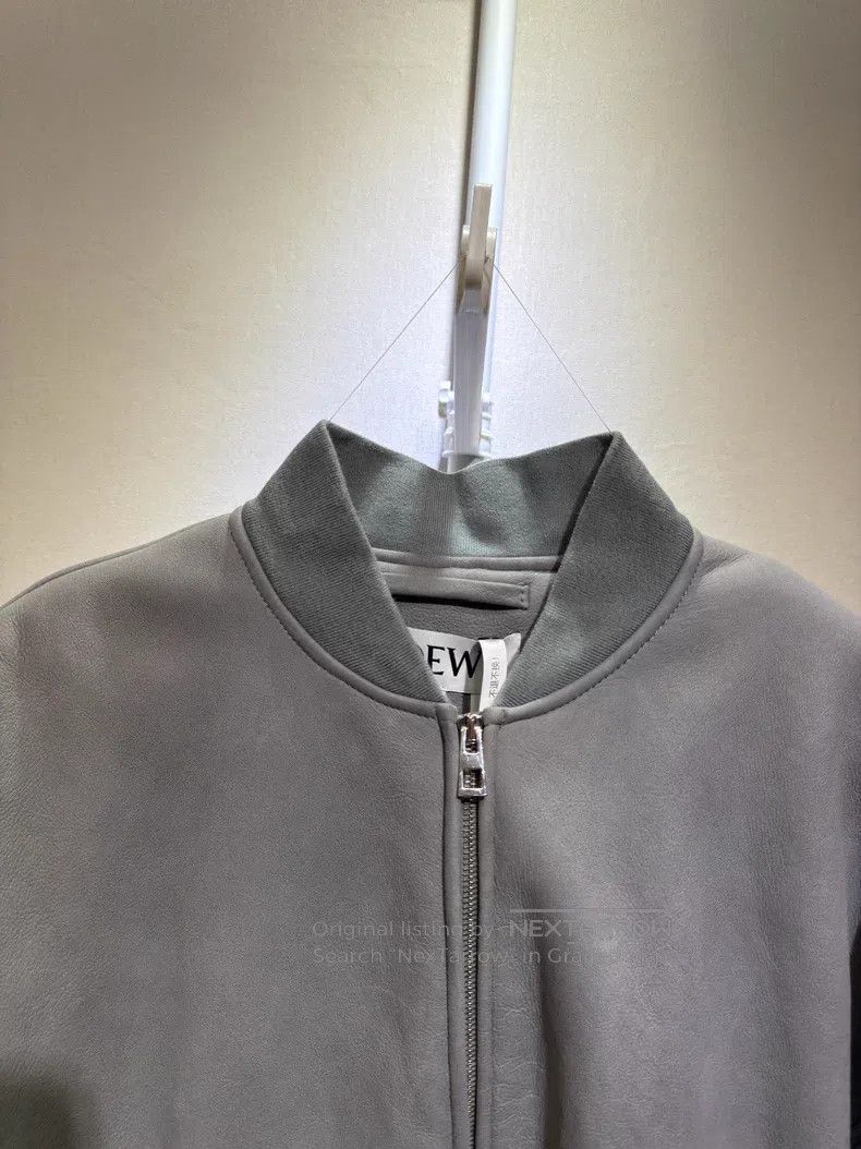 Loewe Loewe Grey fur integrated zipper jacket Size S / US 4 / IT 40 - 3 Thumbnail